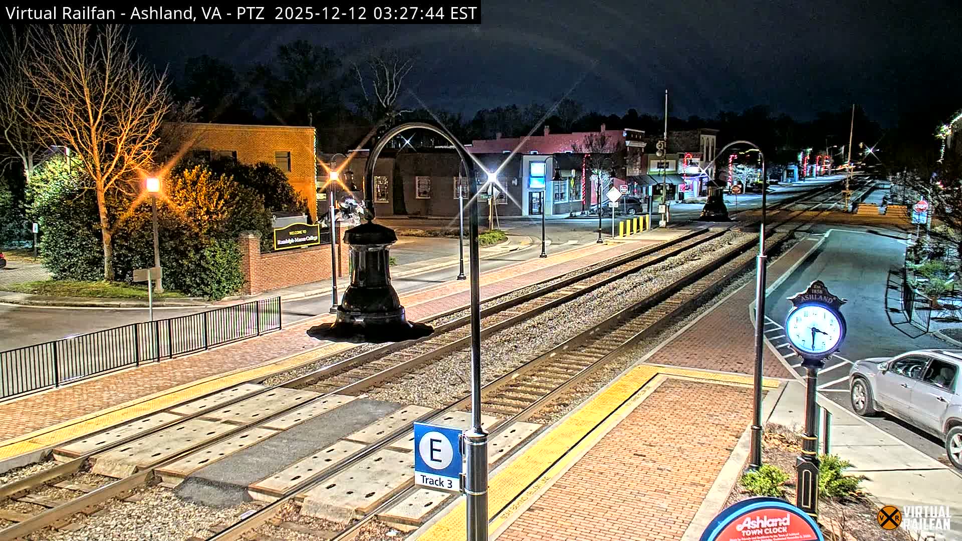 Ashland  Railroad Crossing  Live Cam -  Ashland, Hanover, Virginia, USA 