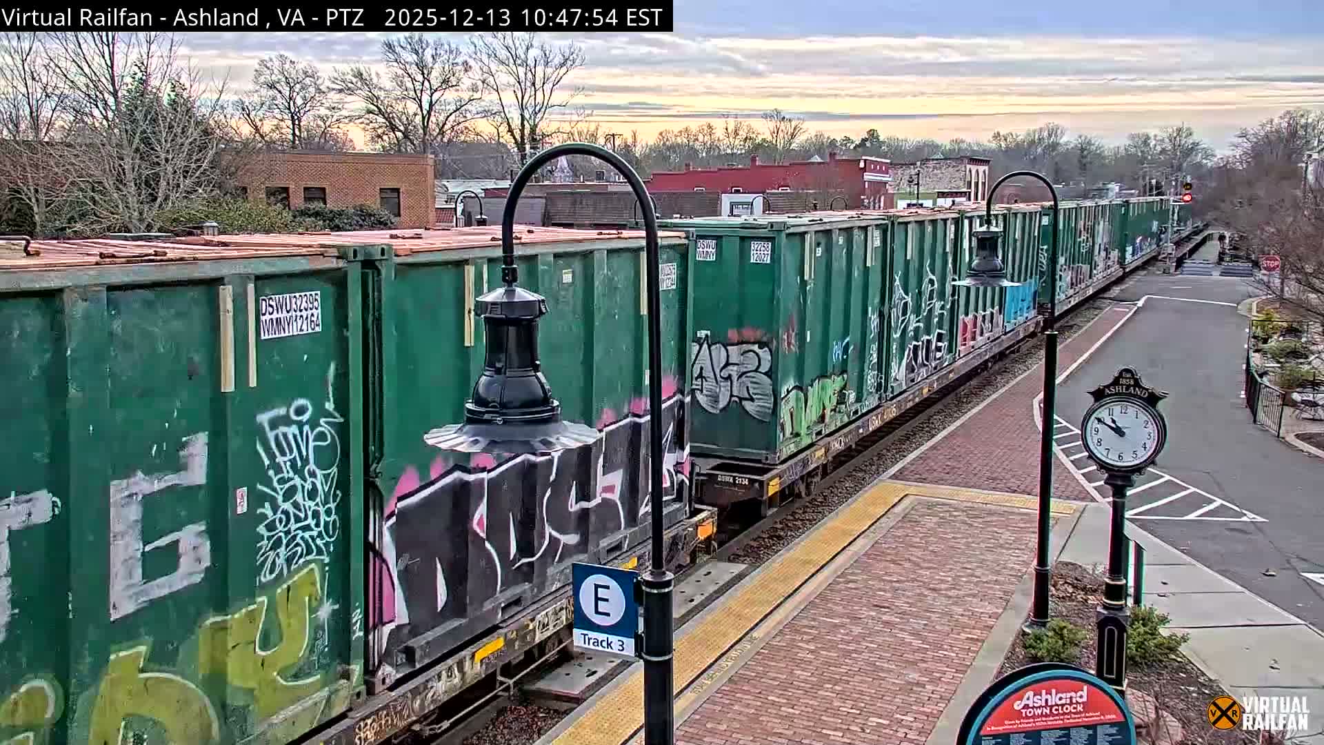 Ashland  Railroad Crossing  Live Cam -  Ashland, Hanover, Virginia, USA 