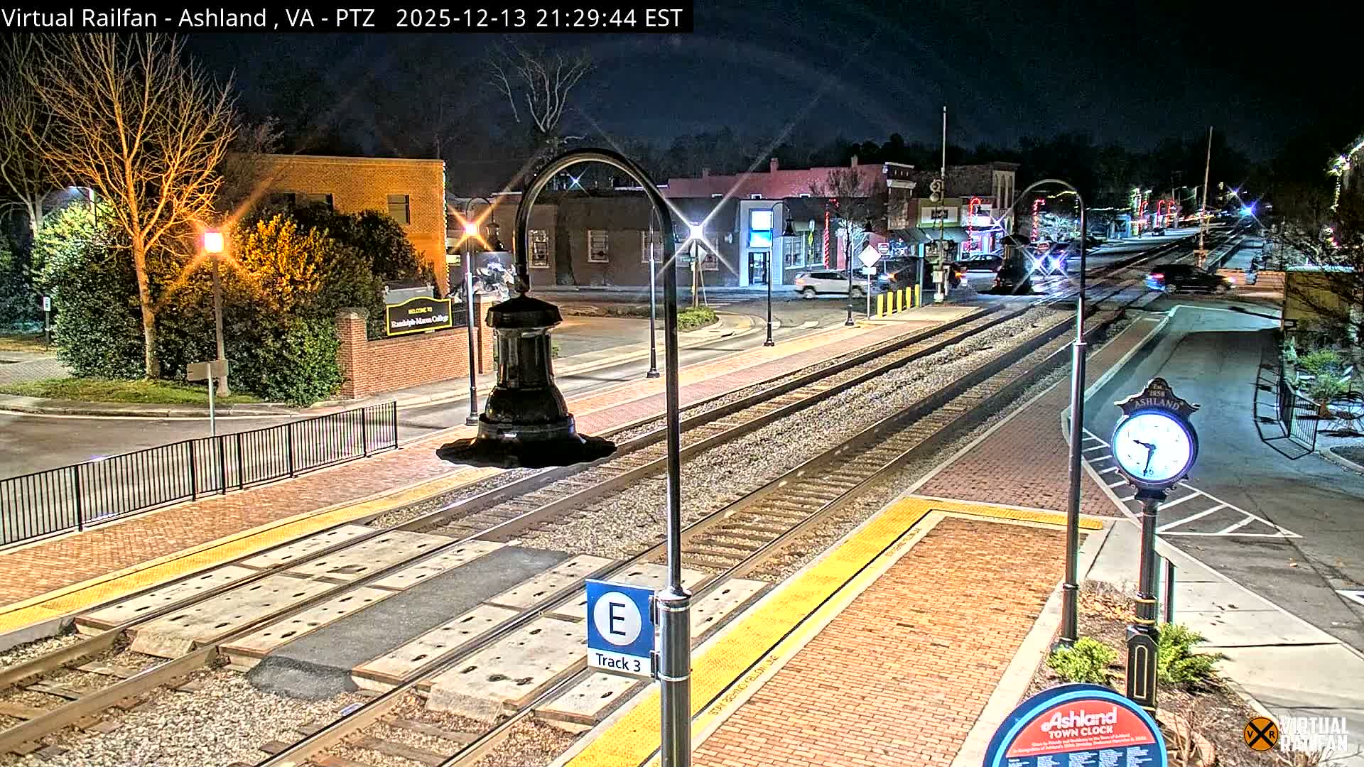 Ashland  Railroad Crossing  Live Cam -  Ashland, Hanover, Virginia, USA 