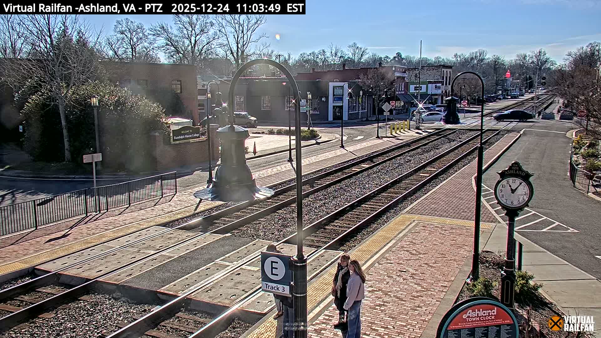 Ashland  Railroad Crossing  Live Cam -  Ashland, Hanover, Virginia, USA 