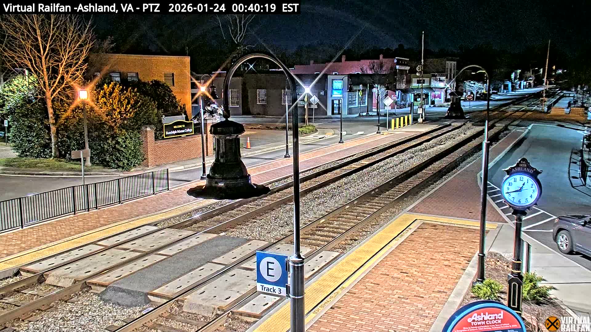 Ashland  Railroad Crossing  Live Cam -  Ashland, Hanover, Virginia, USA 
