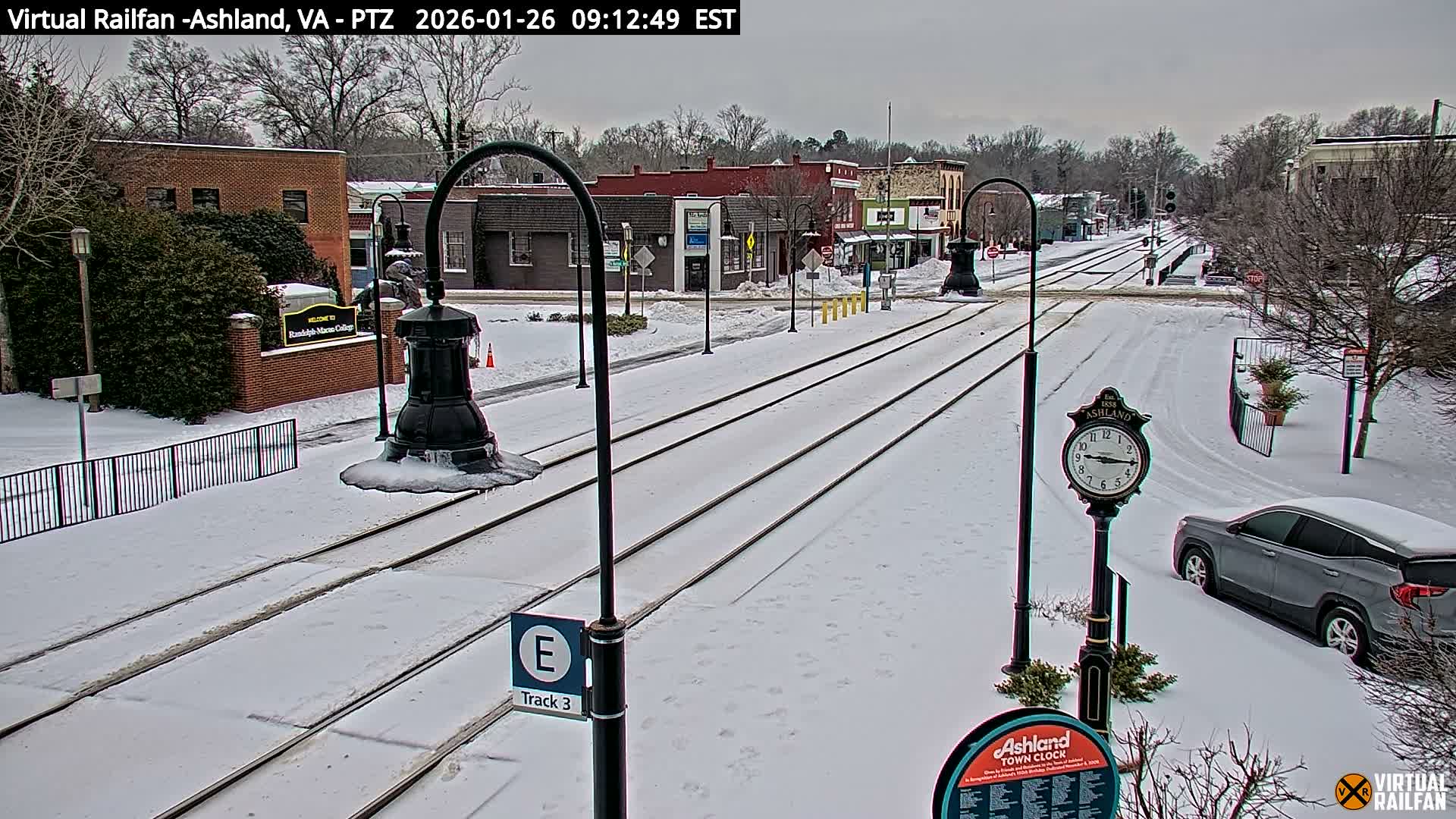 Ashland  Railroad Crossing  Live Cam -  Ashland, Hanover, Virginia, USA 