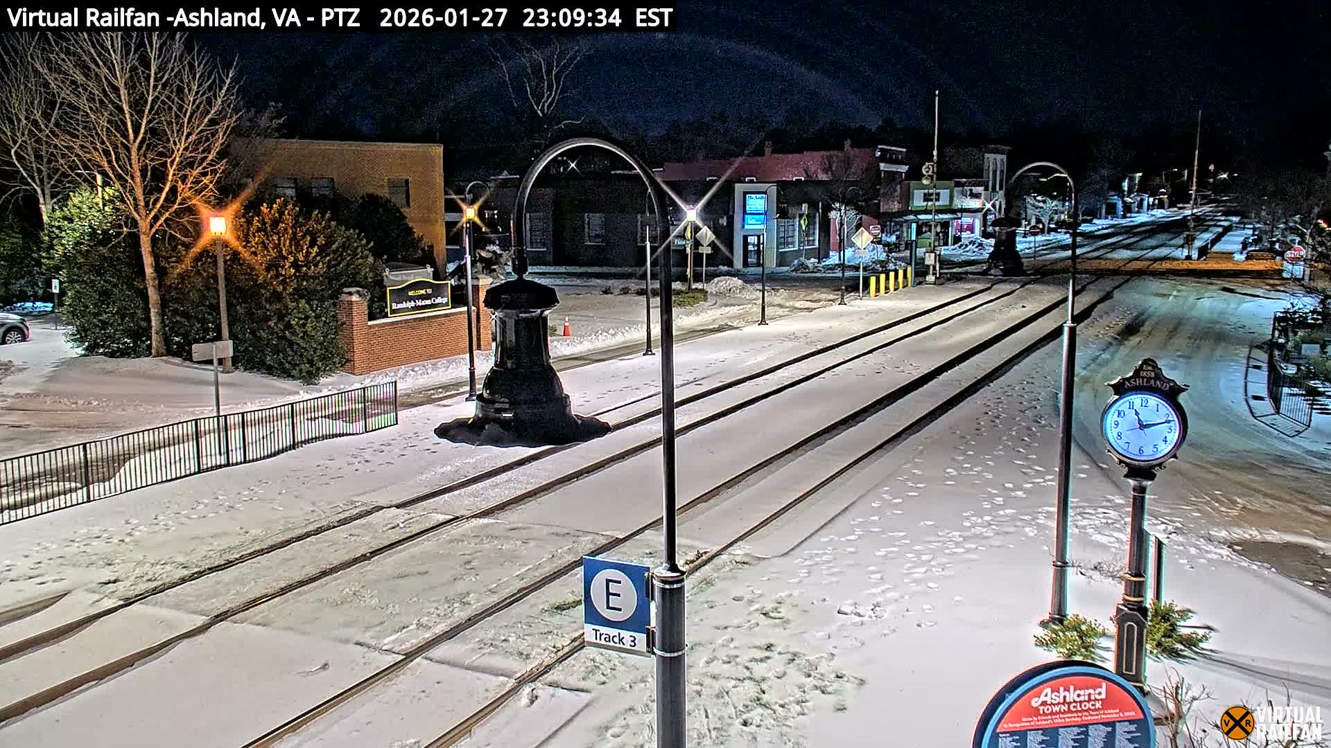 Ashland  Railroad Crossing  Live Cam -  Ashland, Hanover, Virginia, USA 