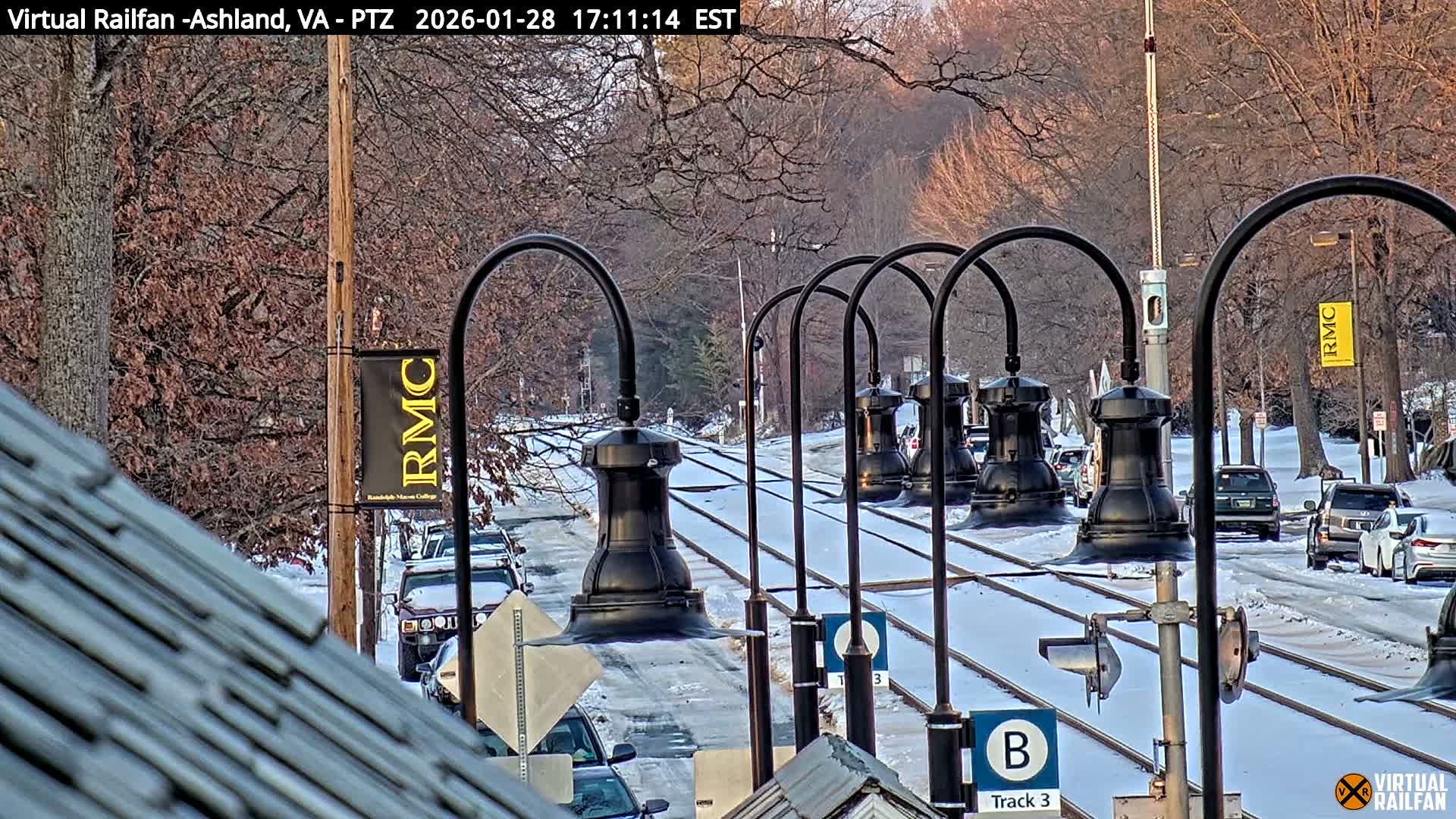 Ashland  Railroad Crossing  Live Cam -  Ashland, Hanover, Virginia, USA 