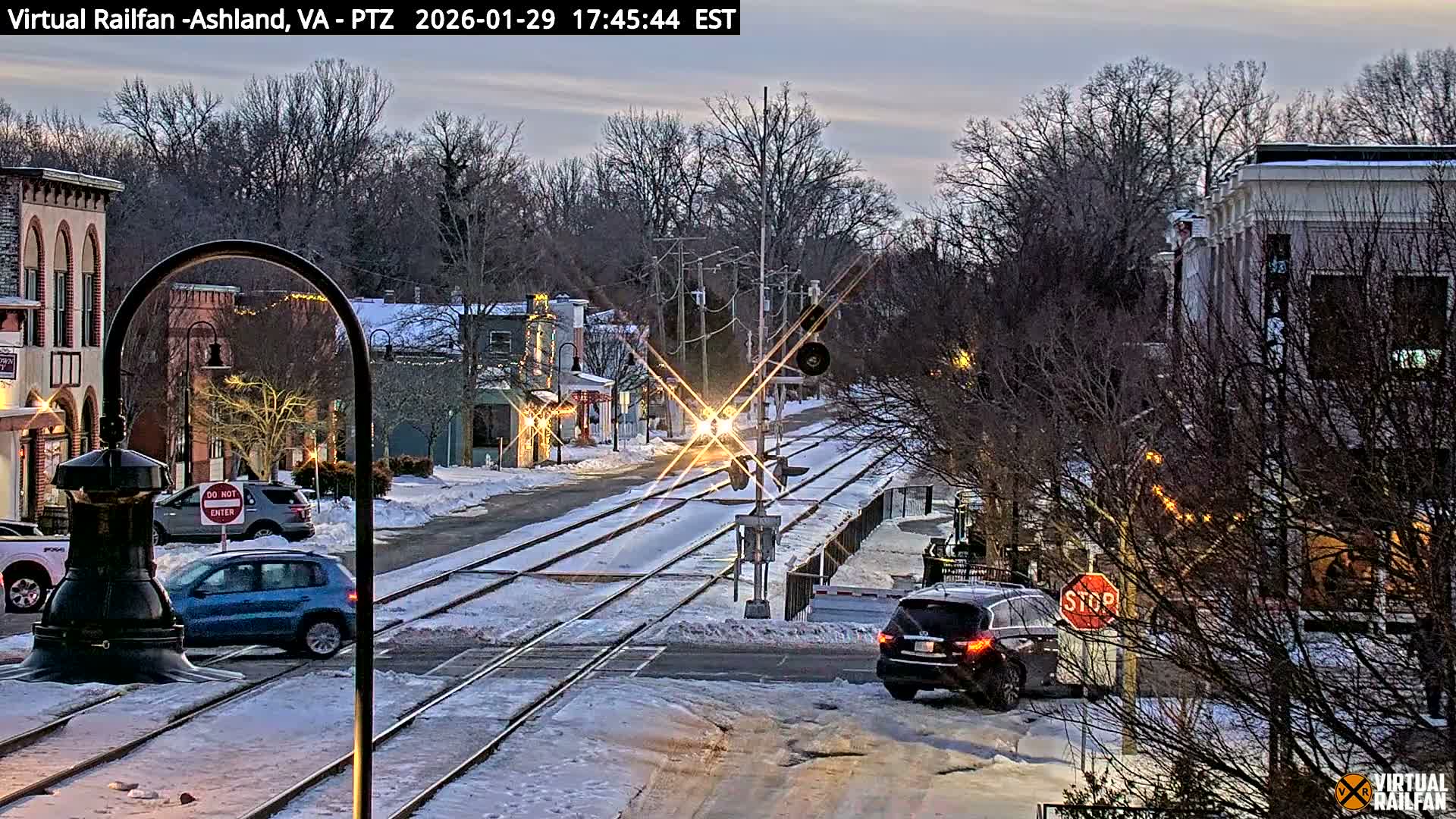 Ashland  Railroad Crossing  Live Cam -  Ashland, Hanover, Virginia, USA 