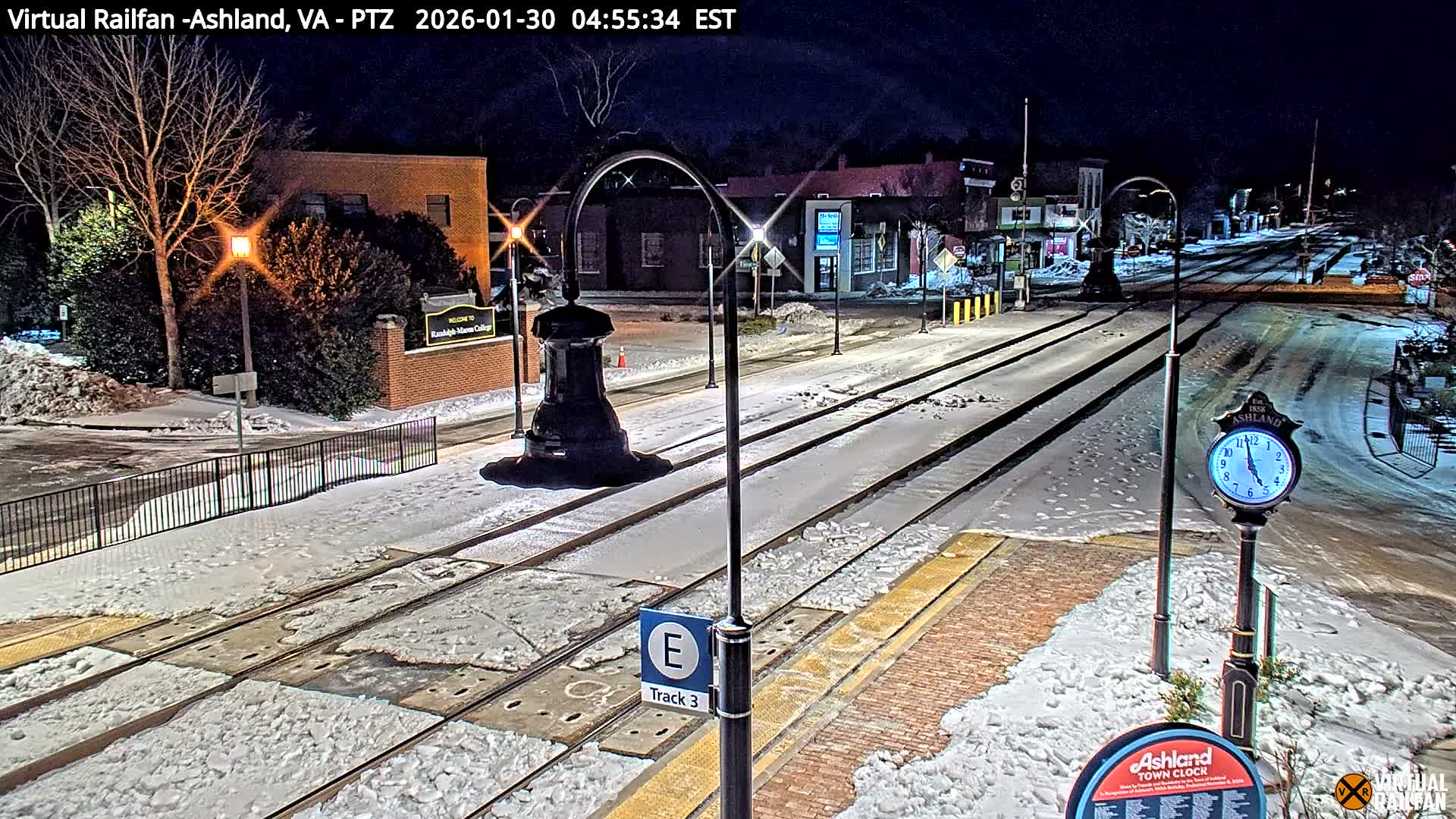 Ashland  Railroad Crossing  Live Cam -  Ashland, Hanover, Virginia, USA 