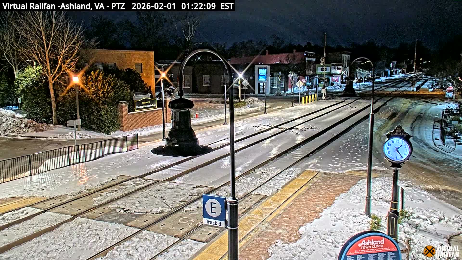 Ashland  Railroad Crossing  Live Cam -  Ashland, Hanover, Virginia, USA 