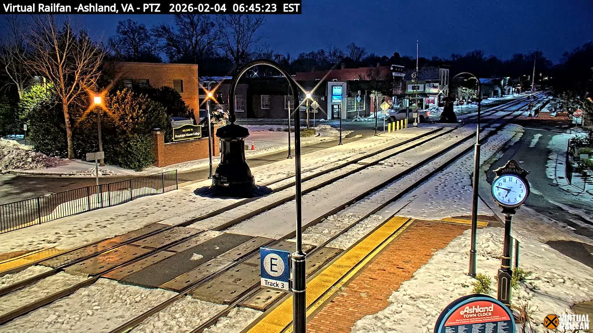 Ashland  Railroad Crossing  Live Cam -  Ashland, Hanover, Virginia, USA 