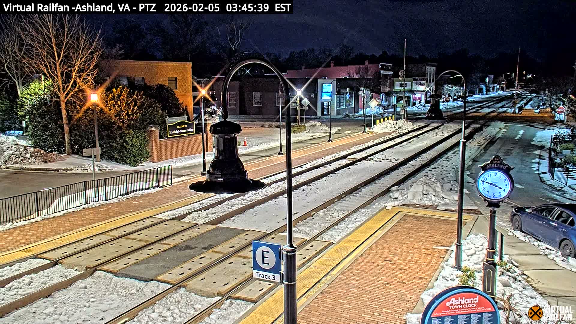 Ashland  Railroad Crossing  Live Cam -  Ashland, Hanover, Virginia, USA 