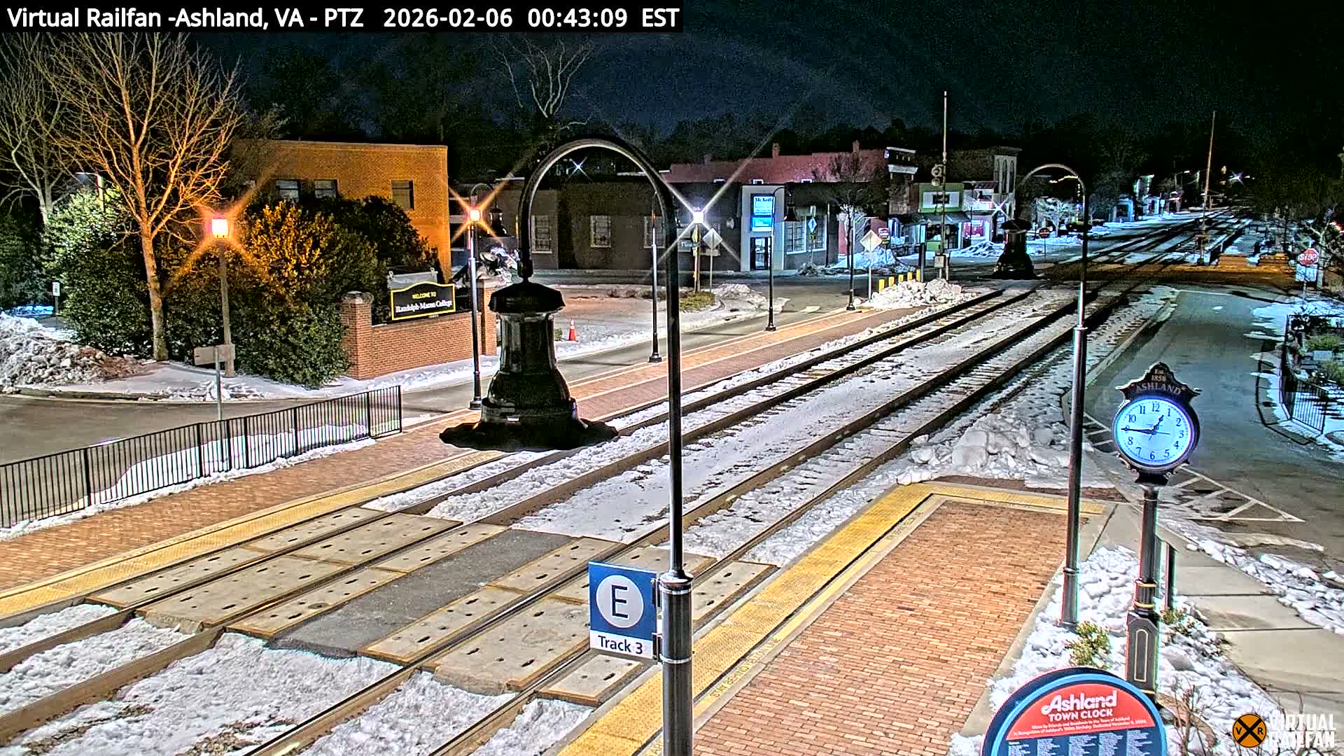 Ashland  Railroad Crossing  Live Cam -  Ashland, Hanover, Virginia, USA 