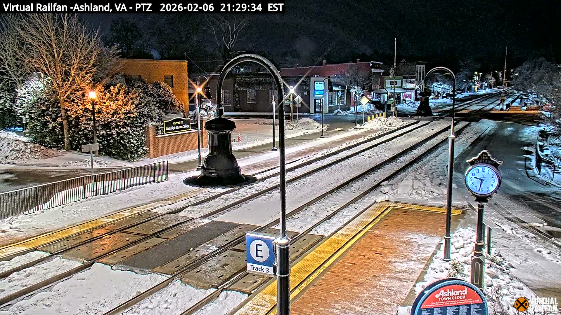 Ashland  Railroad Crossing  Live Cam -  Ashland, Hanover, Virginia, USA 