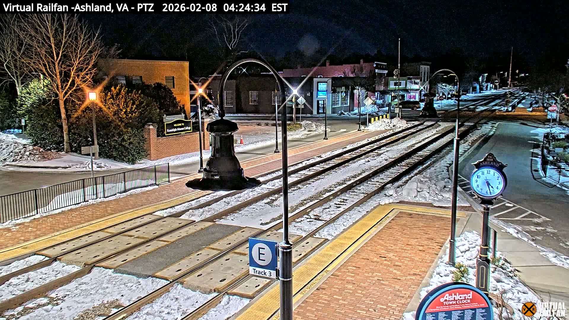 Ashland  Railroad Crossing  Live Cam -  Ashland, Hanover, Virginia, USA 