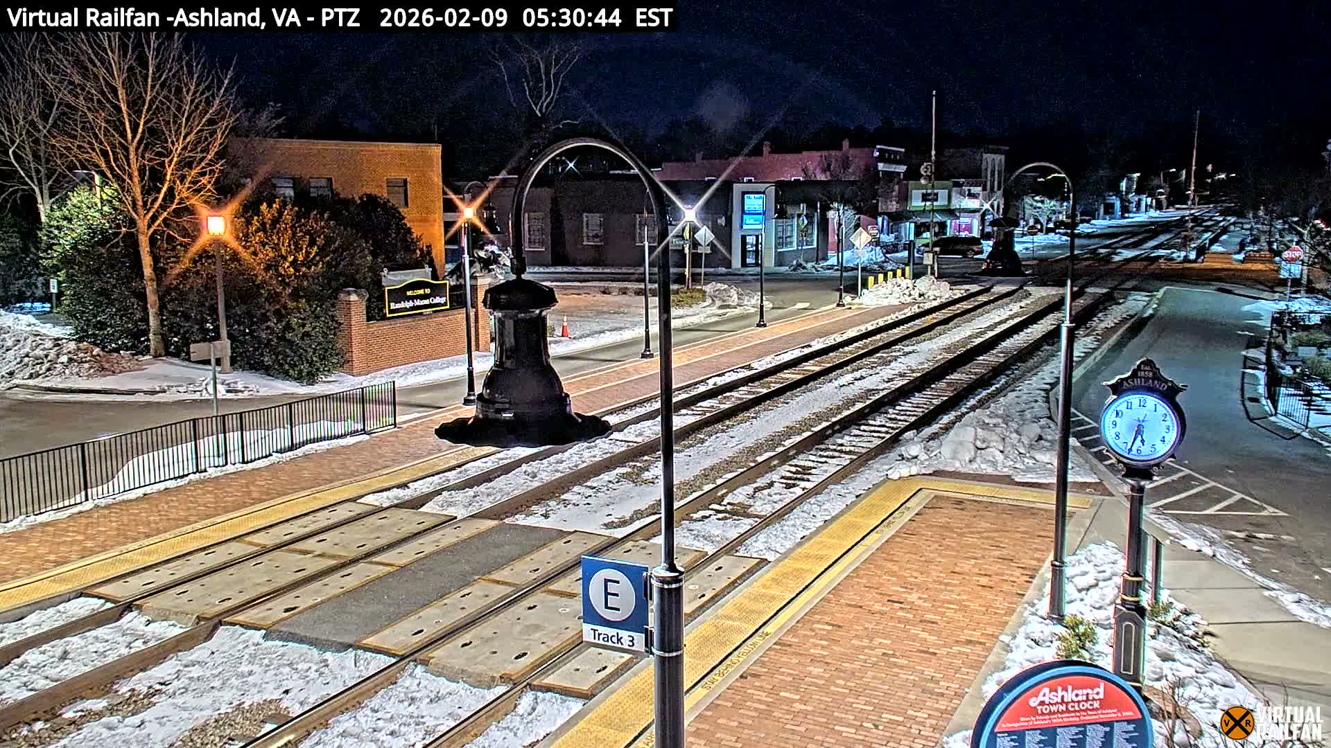 Ashland  Railroad Crossing  Live Cam -  Ashland, Hanover, Virginia, USA 