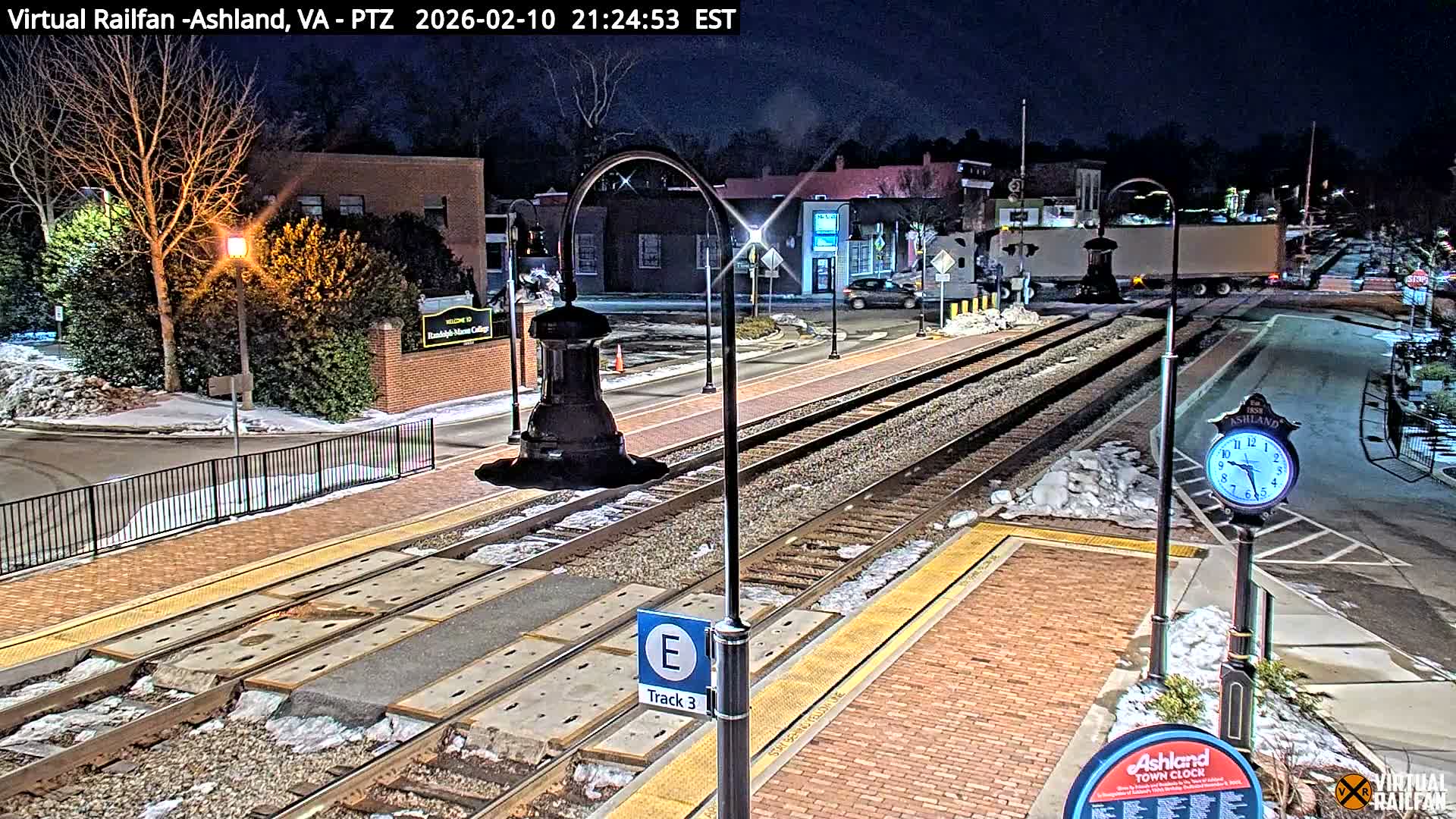 Ashland  Railroad Crossing  Live Cam -  Ashland, Hanover, Virginia, USA 