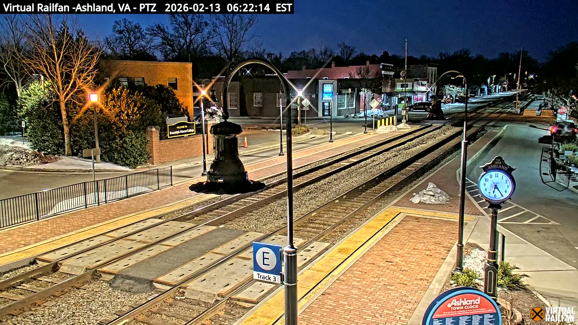 Ashland  Railroad Crossing  Live Cam -  Ashland, Hanover, Virginia, USA 