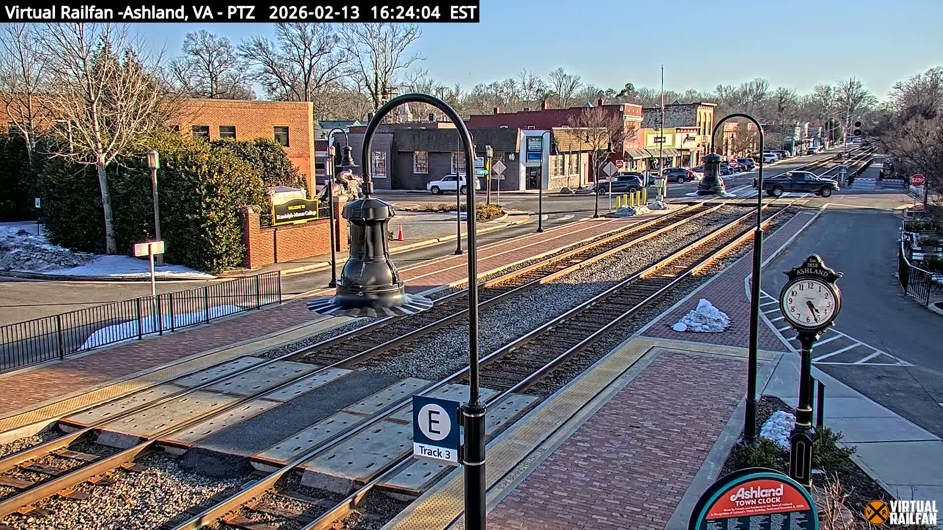 Ashland  Railroad Crossing  Live Cam -  Ashland, Hanover, Virginia, USA 