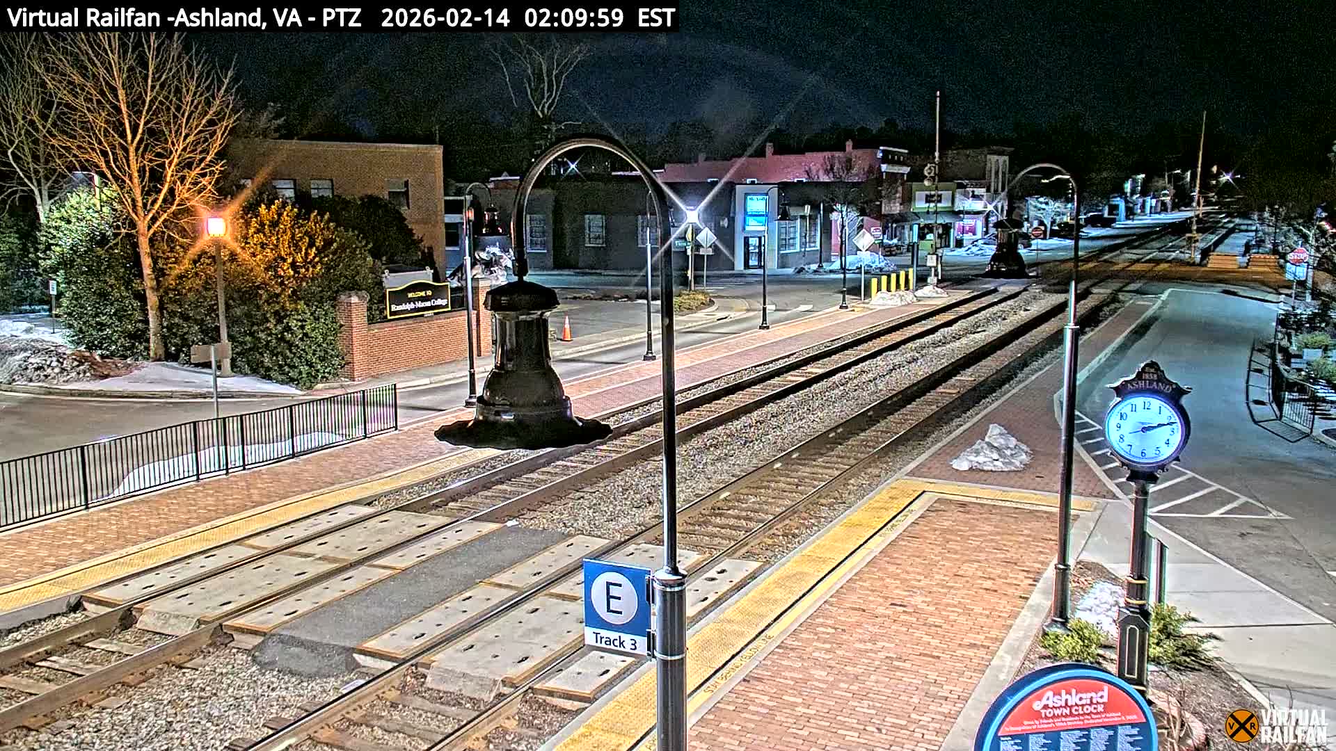 Ashland  Railroad Crossing  Live Cam -  Ashland, Hanover, Virginia, USA 