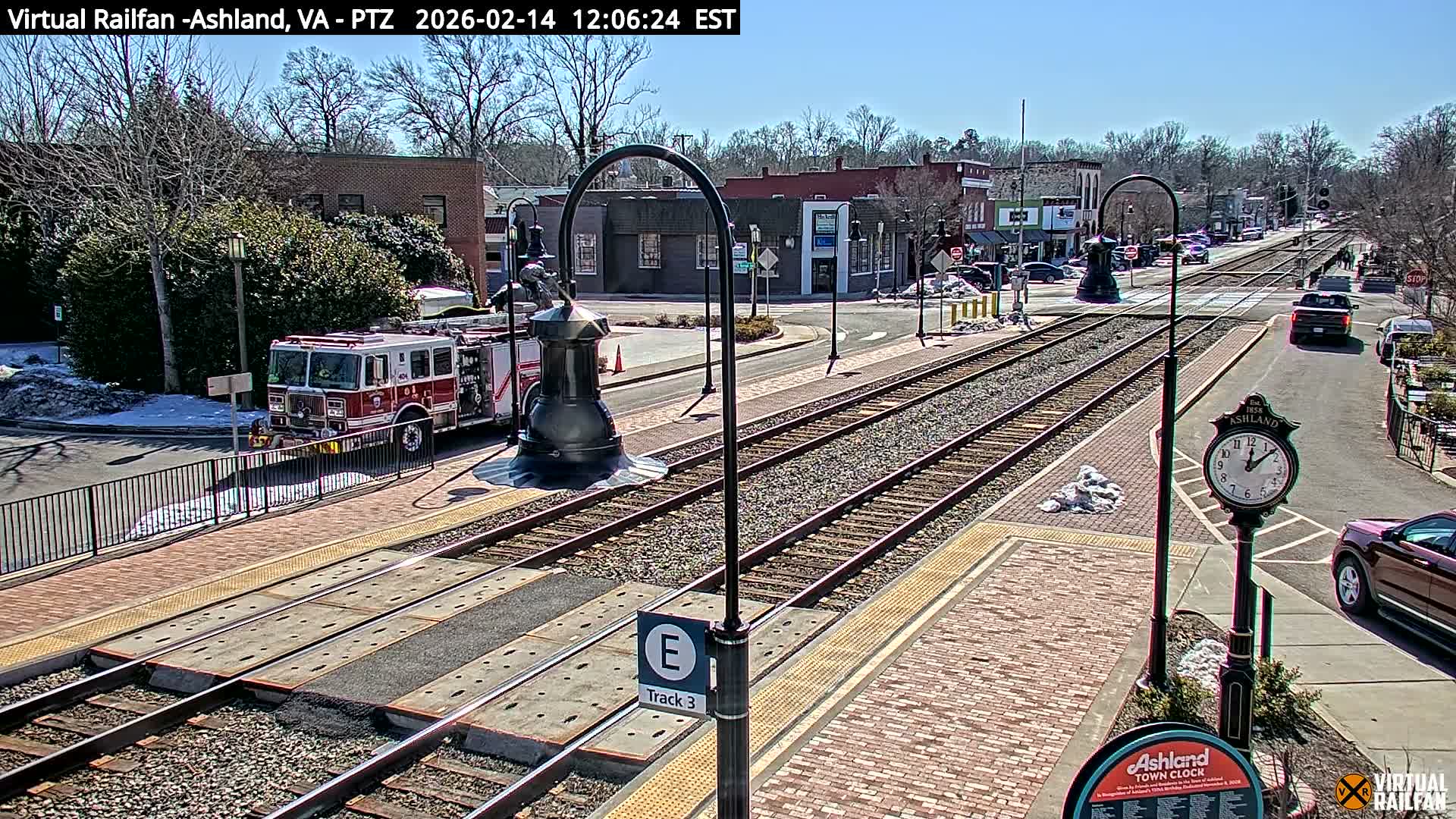 Ashland  Railroad Crossing  Live Cam -  Ashland, Hanover, Virginia, USA 