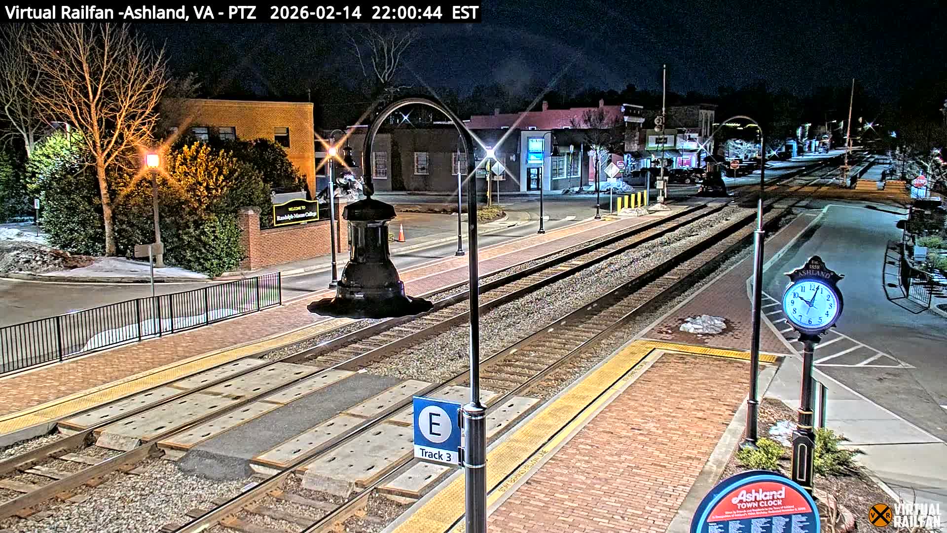 Ashland  Railroad Crossing  Live Cam -  Ashland, Hanover, Virginia, USA 