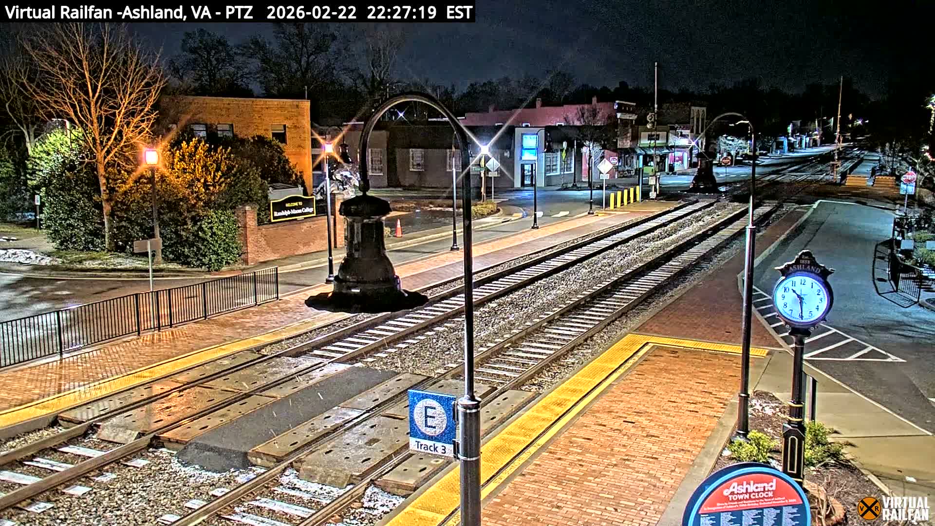 Ashland  Railroad Crossing  Live Cam -  Ashland, Hanover, Virginia, USA 