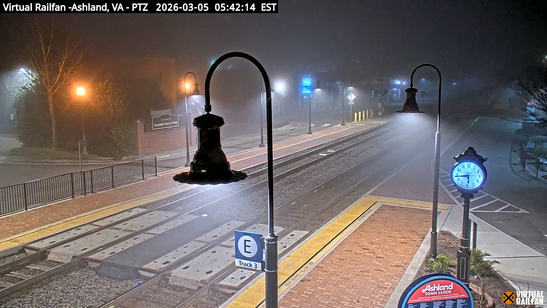 Ashland  Railroad Crossing  Live Cam -  Ashland, Hanover, Virginia, USA 