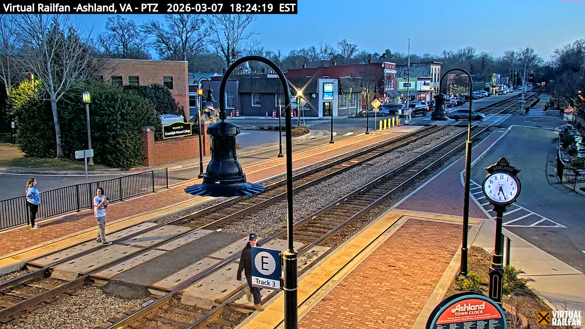 Ashland  Railroad Crossing  Live Cam -  Ashland, Hanover, Virginia, USA 