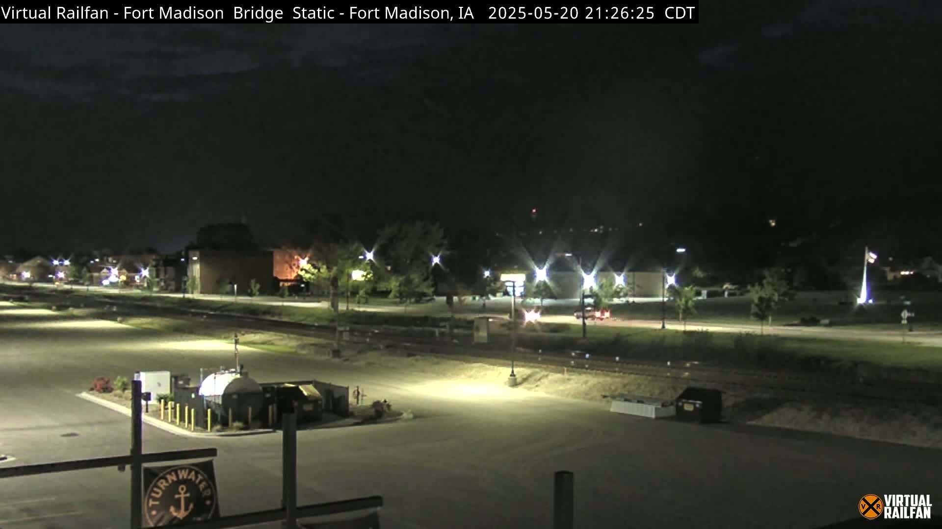 Fort Madison Railroad Crossing Live Cam -  Fort Madison, Lee, Iowa, USA