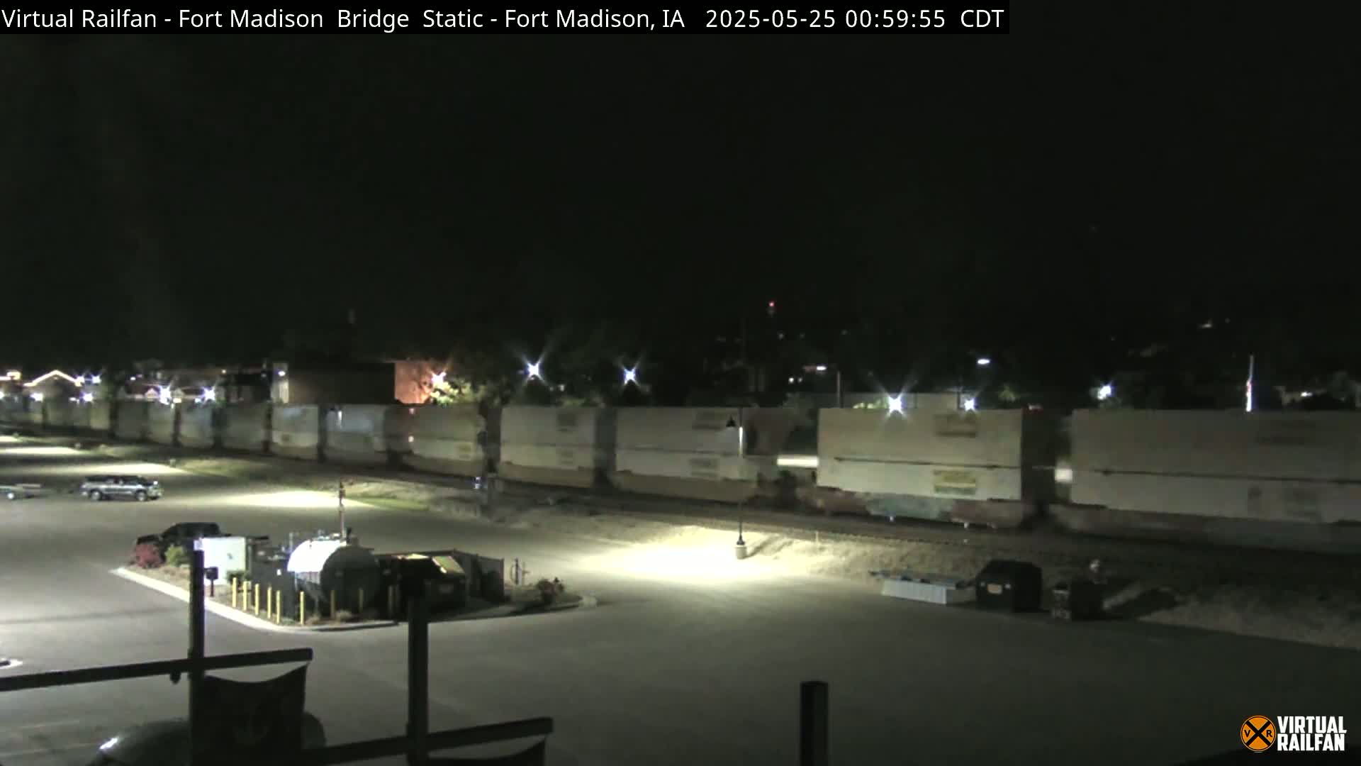 Fort Madison Railroad Crossing Live Cam -  Fort Madison, Lee, Iowa, USA