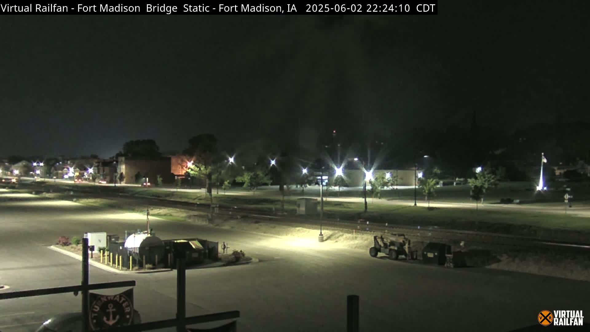 Fort Madison Railroad Crossing Live Cam -  Fort Madison, Lee, Iowa, USA
