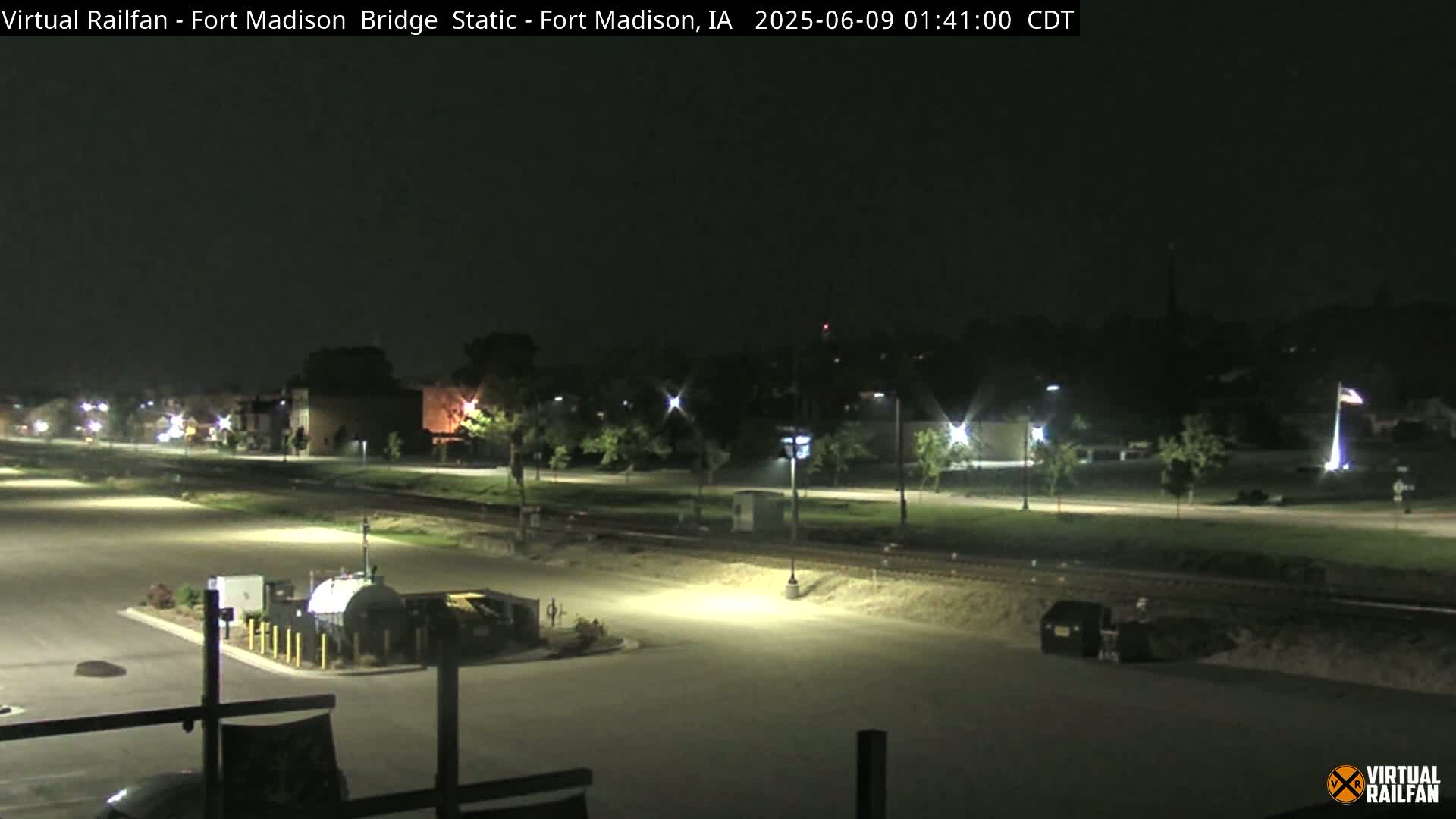 Fort Madison Railroad Crossing Live Cam -  Fort Madison, Lee, Iowa, USA