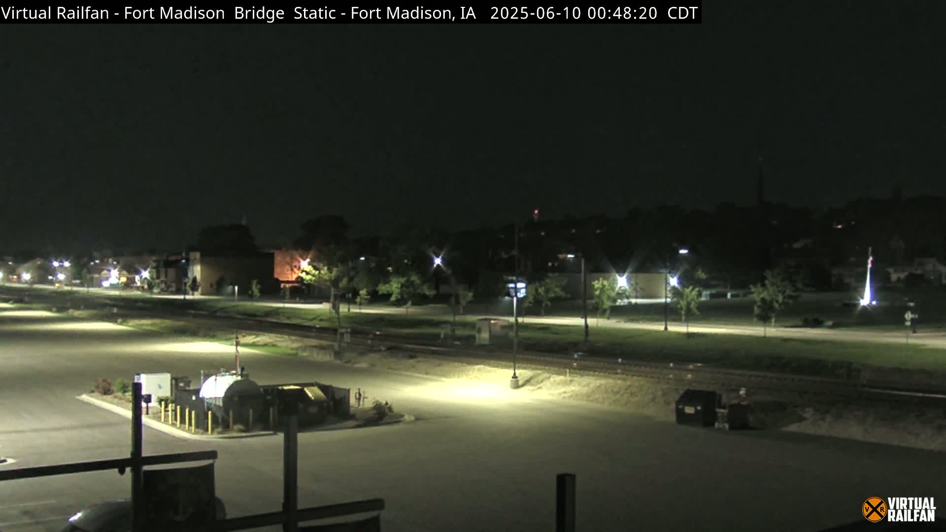 Fort Madison Railroad Crossing Live Cam -  Fort Madison, Lee, Iowa, USA
