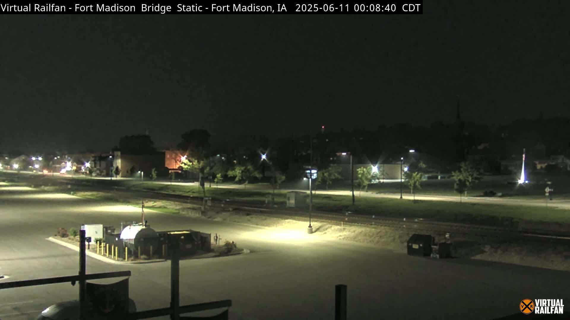 Fort Madison Railroad Crossing Live Cam -  Fort Madison, Lee, Iowa, USA