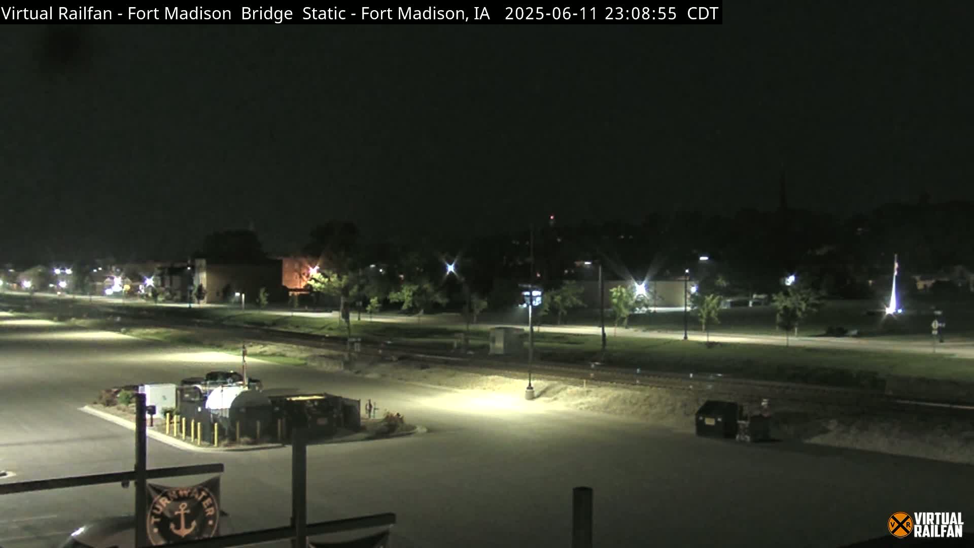 Fort Madison Railroad Crossing Live Cam -  Fort Madison, Lee, Iowa, USA
