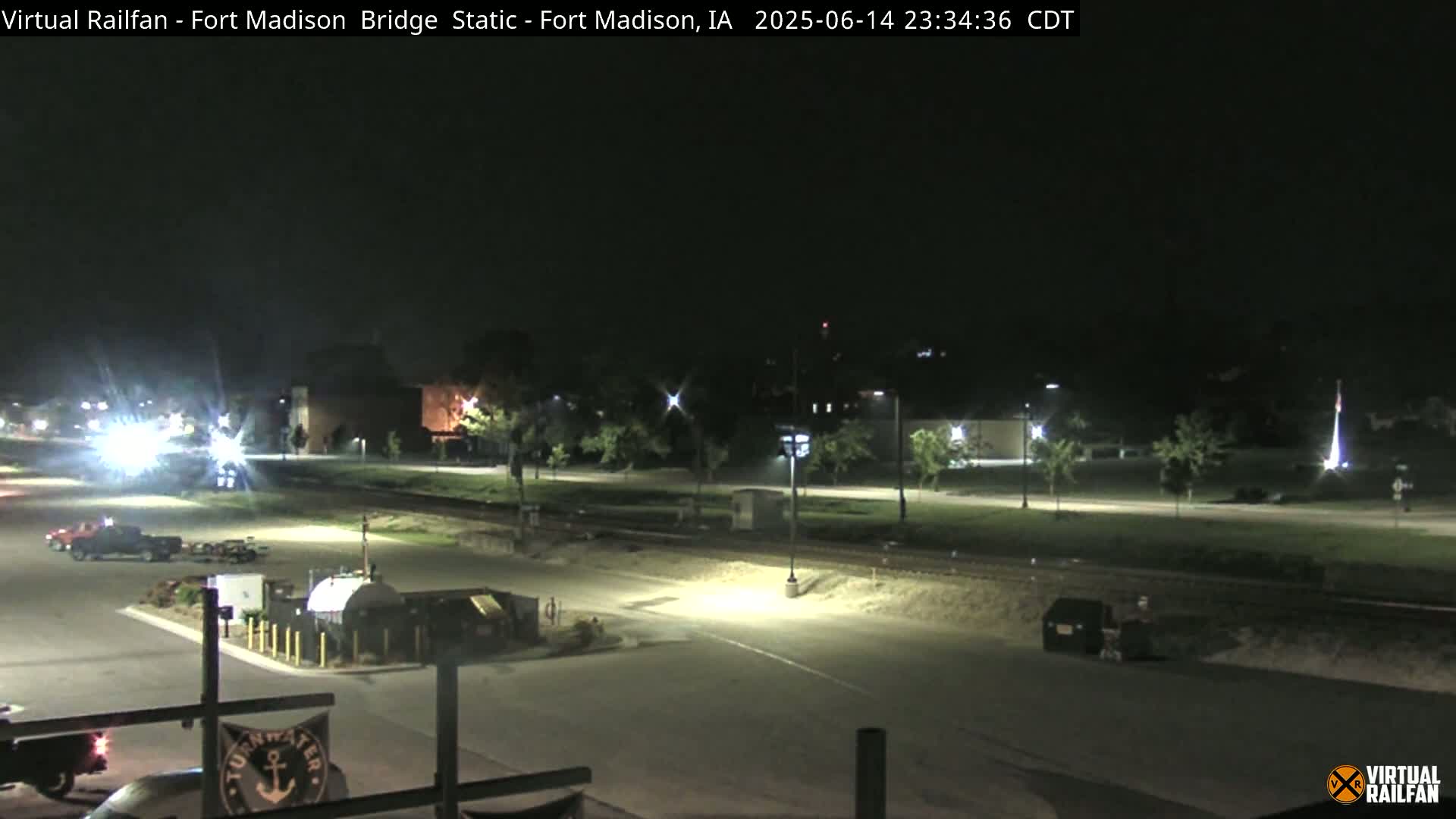 Fort Madison Railroad Crossing Live Cam -  Fort Madison, Lee, Iowa, USA