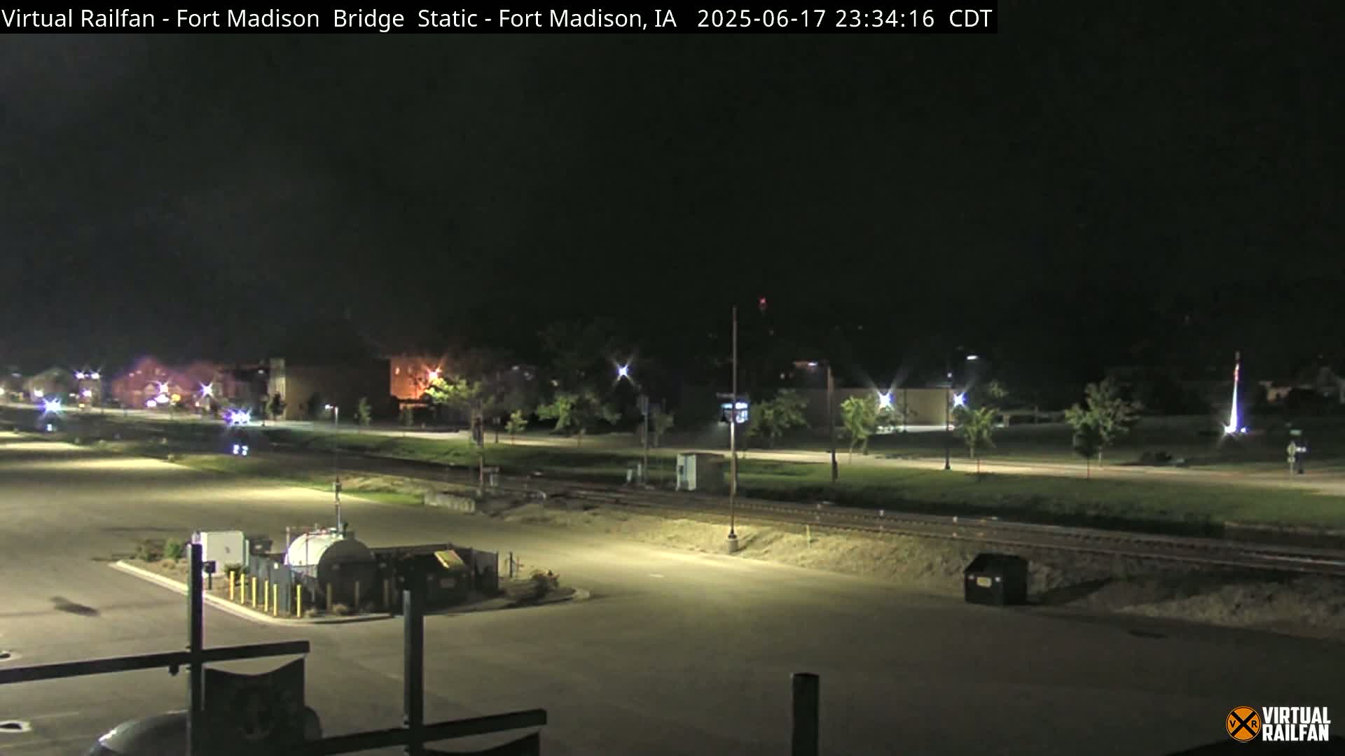 Fort Madison Railroad Crossing Live Cam -  Fort Madison, Lee, Iowa, USA