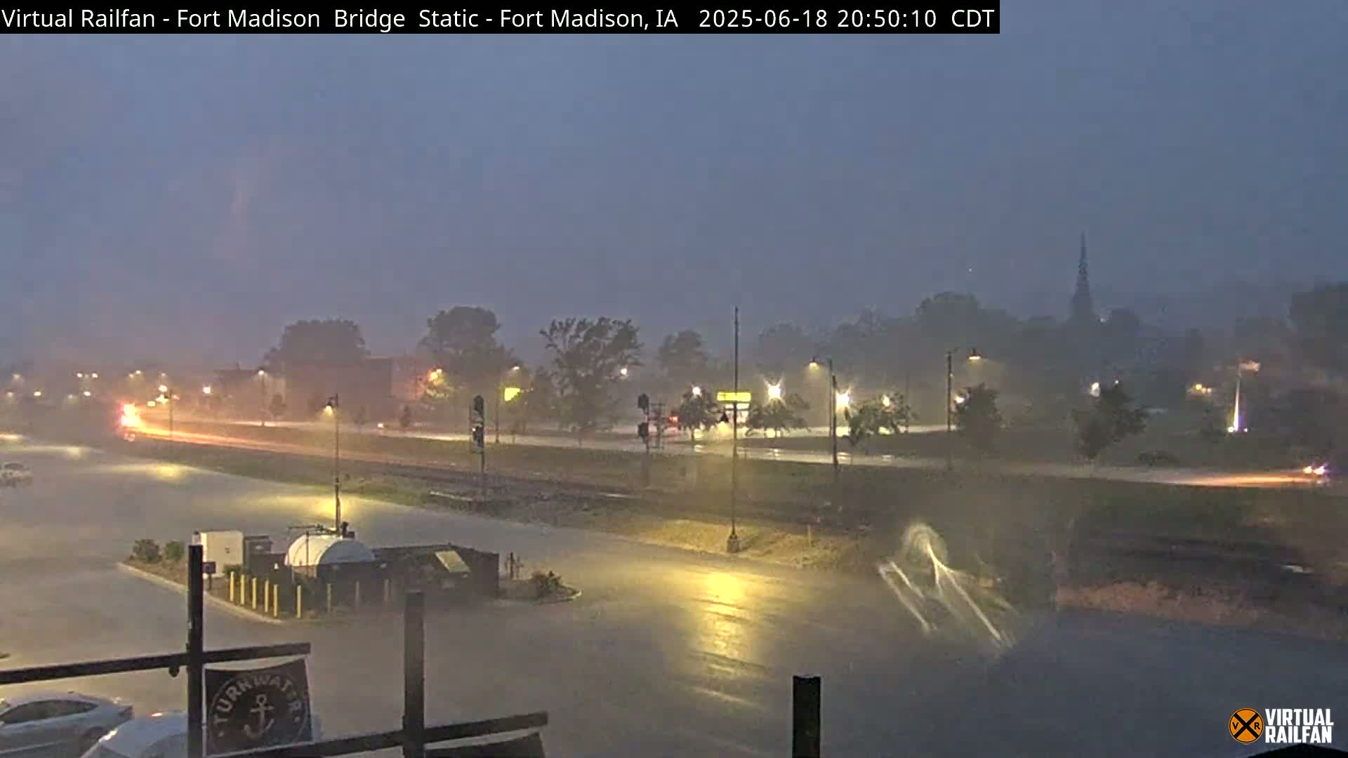 Fort Madison Railroad Crossing Live Cam -  Fort Madison, Lee, Iowa, USA