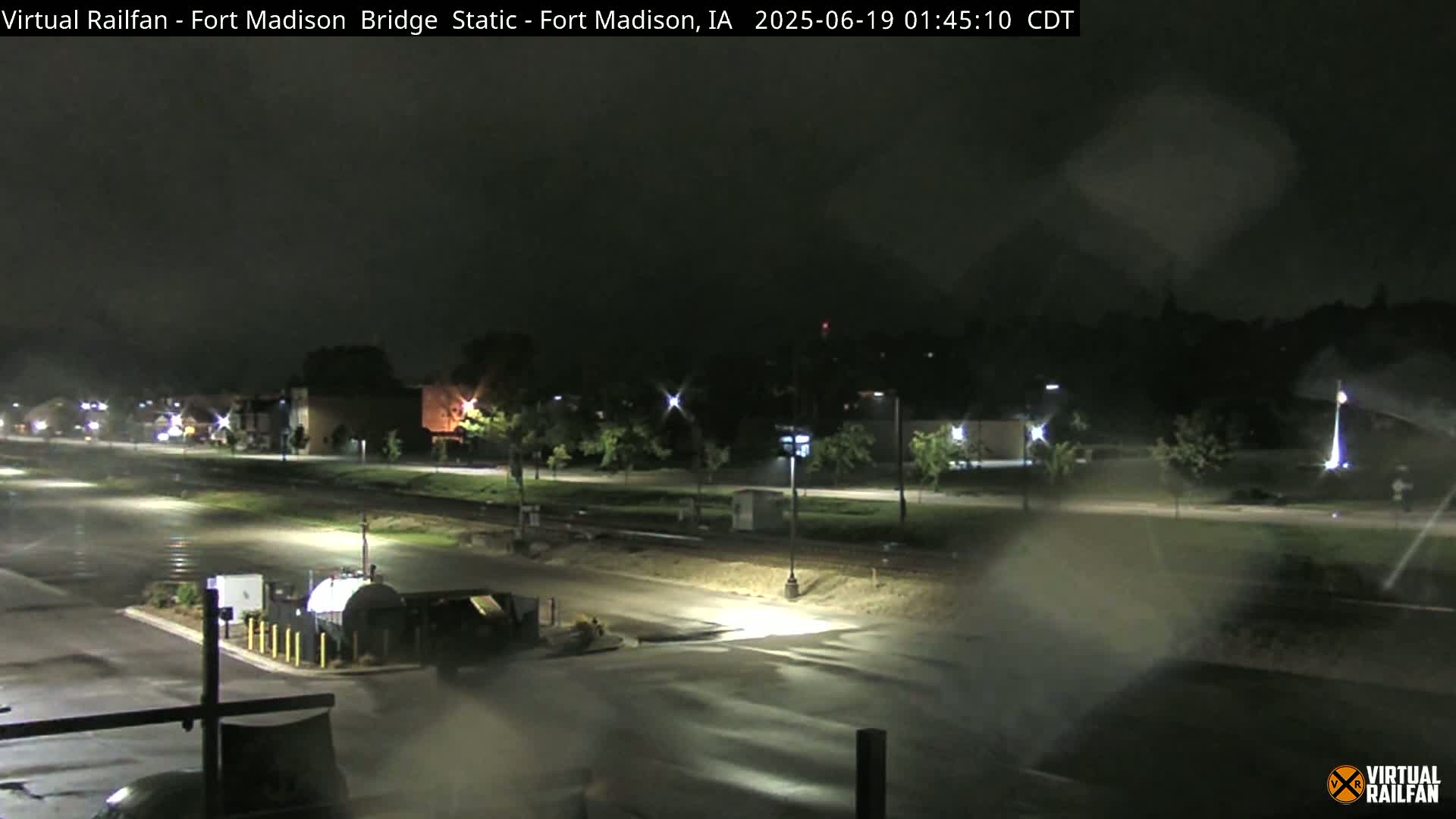 Fort Madison Railroad Crossing Live Cam -  Fort Madison, Lee, Iowa, USA