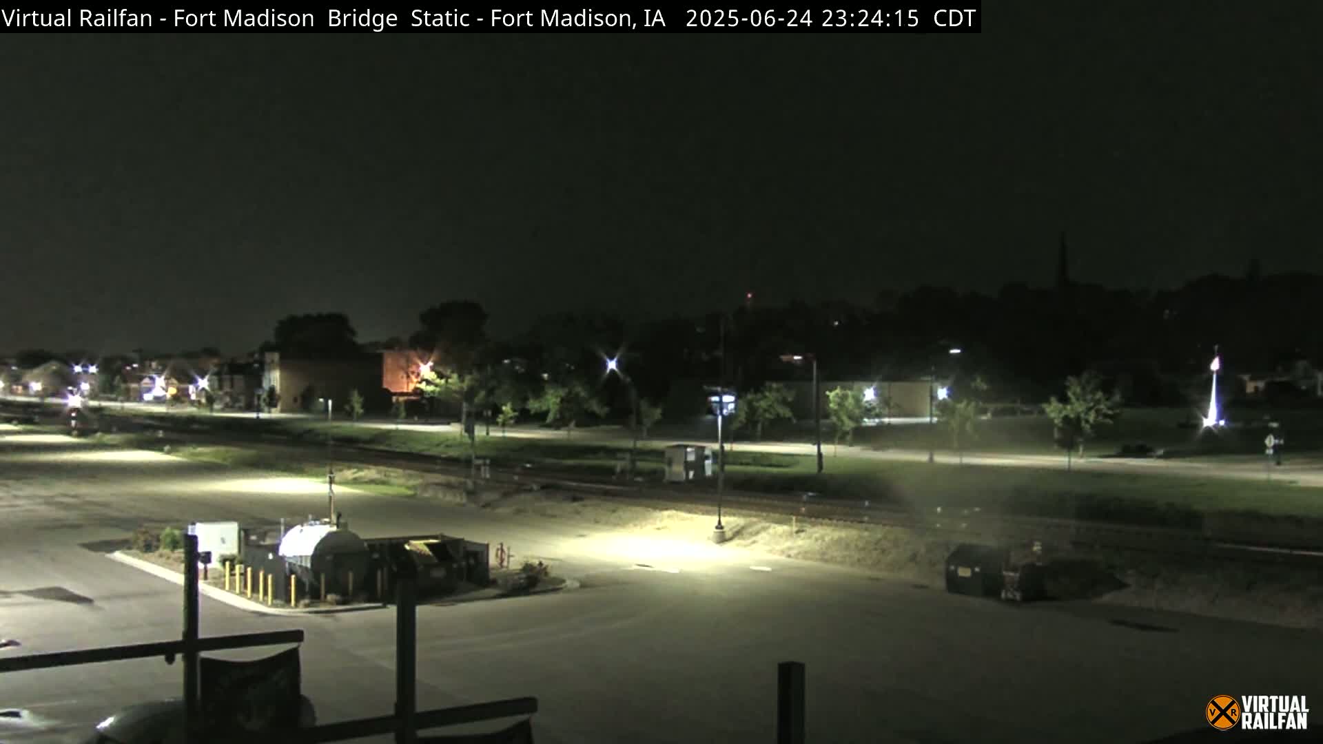 Fort Madison Railroad Crossing Live Cam -  Fort Madison, Lee, Iowa, USA