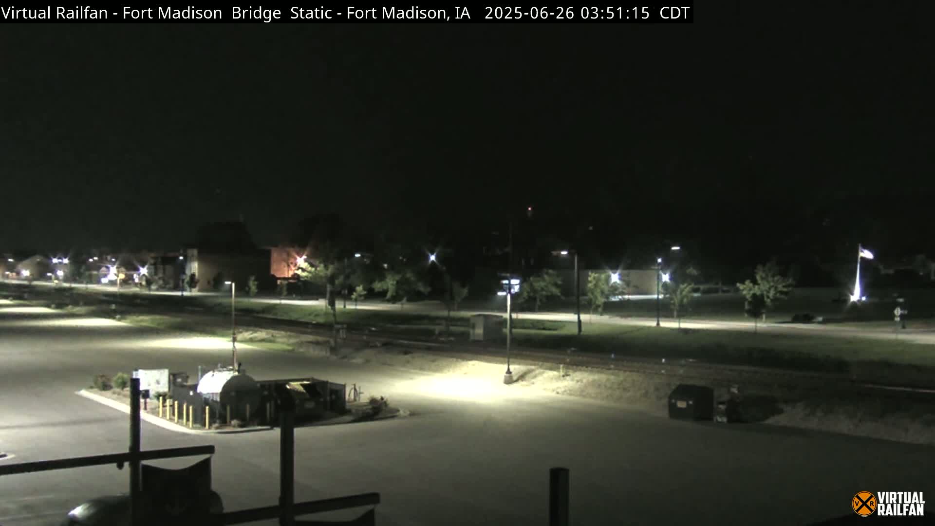 Fort Madison Railroad Crossing Live Cam -  Fort Madison, Lee, Iowa, USA