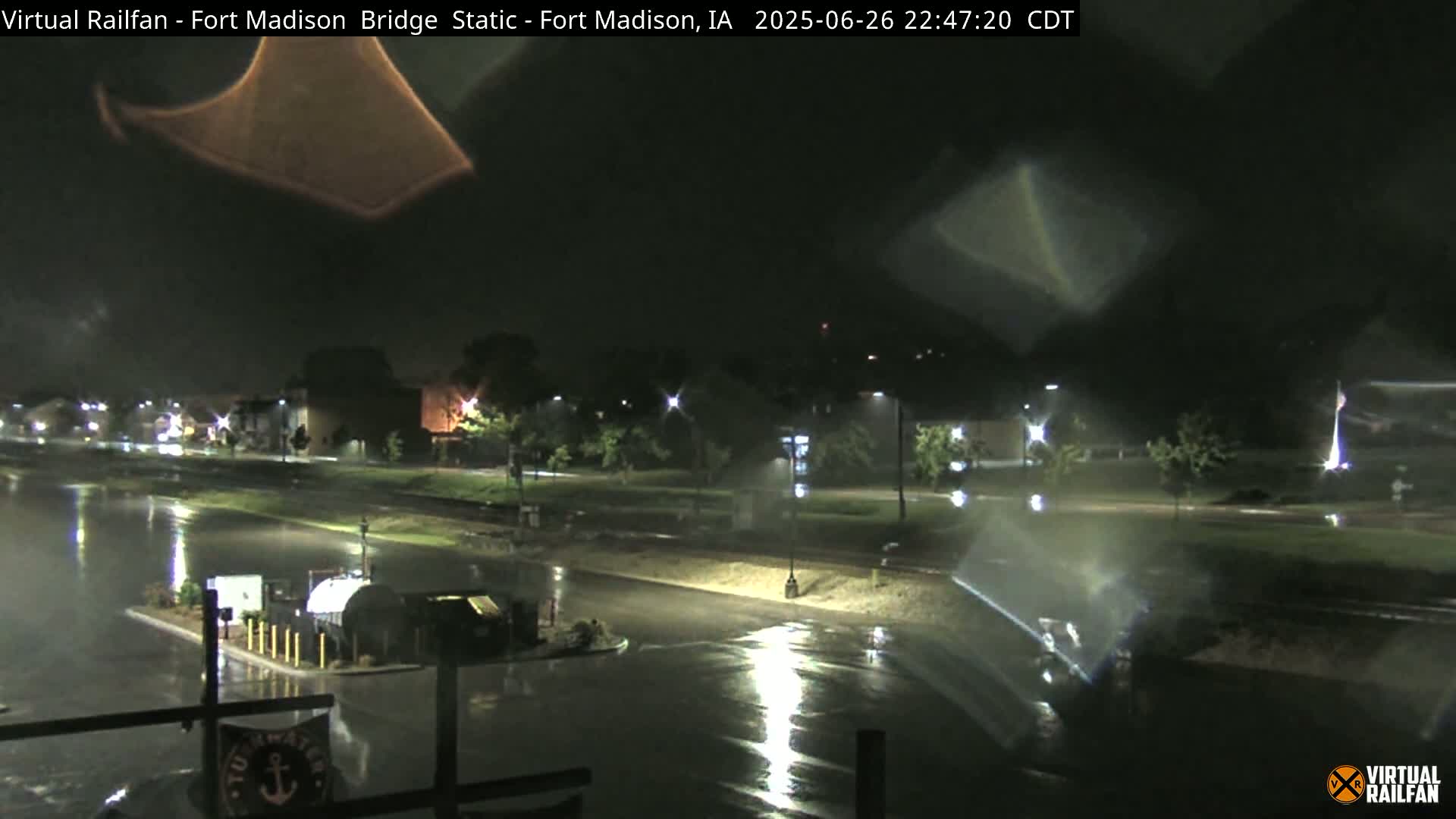 Fort Madison Railroad Crossing Live Cam -  Fort Madison, Lee, Iowa, USA