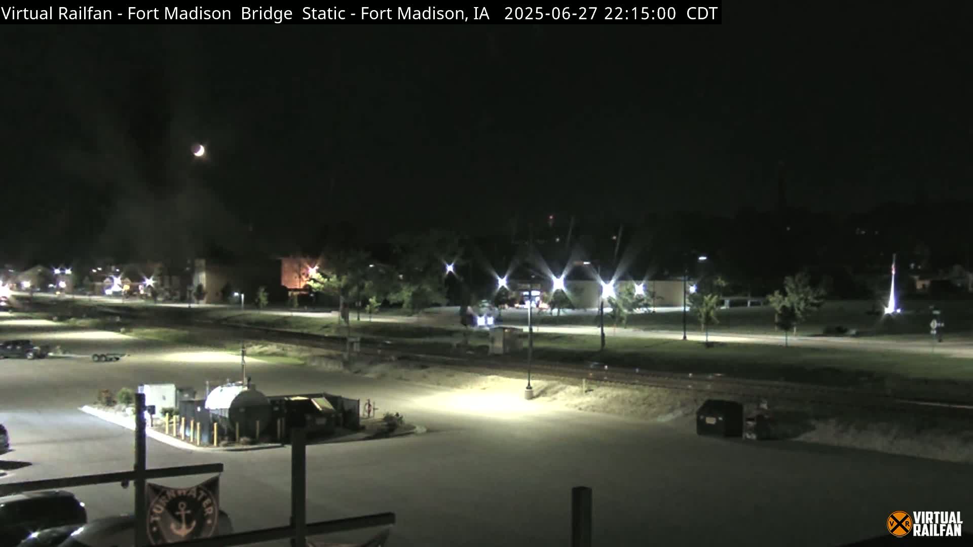 Fort Madison Railroad Crossing Live Cam -  Fort Madison, Lee, Iowa, USA