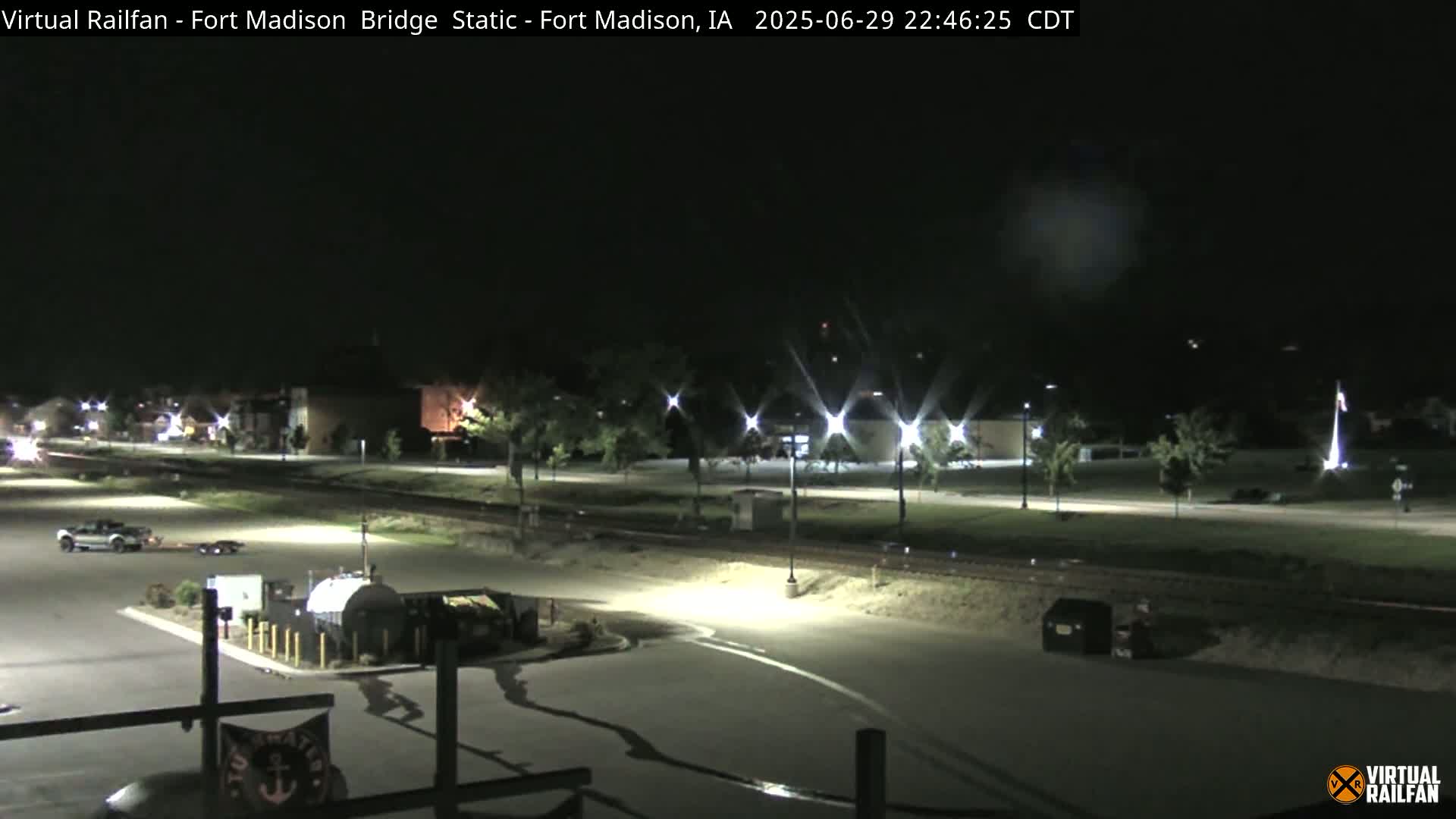 Fort Madison Railroad Crossing Live Cam -  Fort Madison, Lee, Iowa, USA