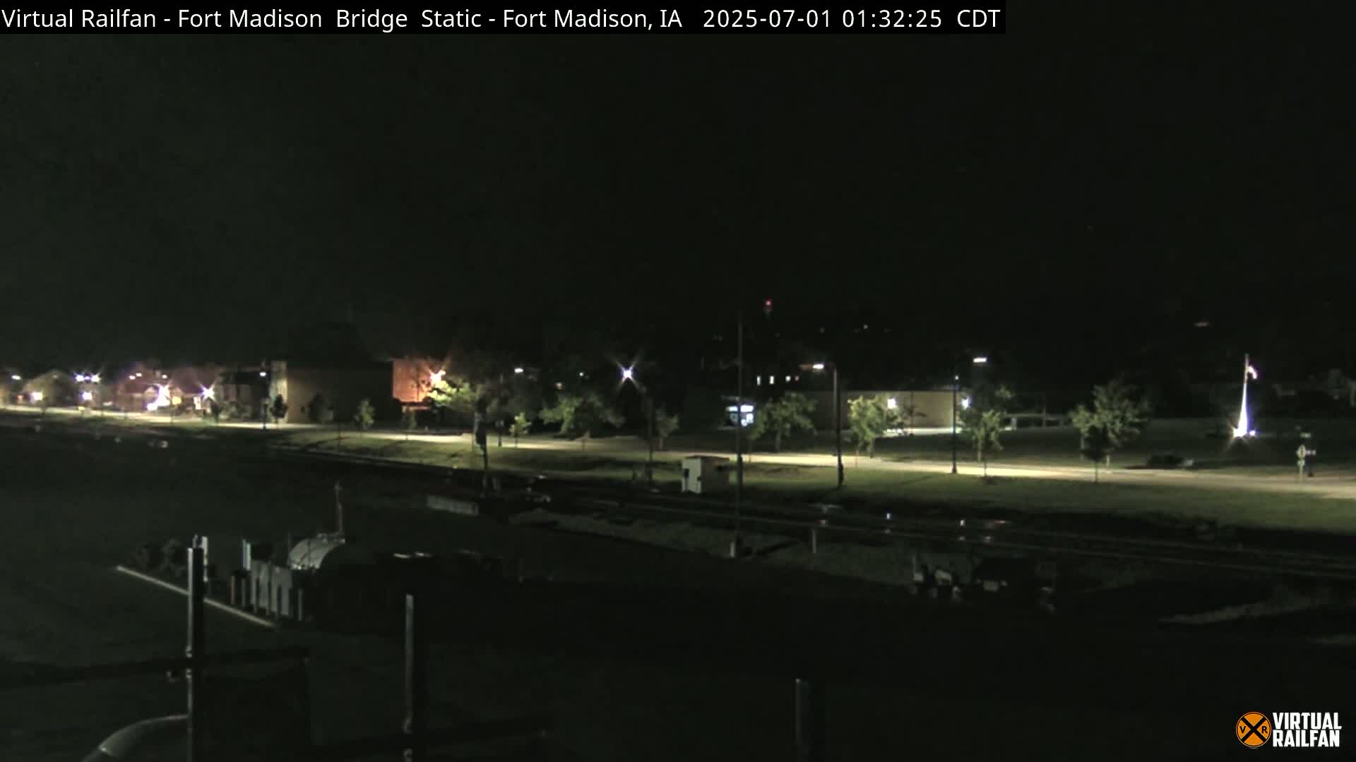 Fort Madison Railroad Crossing Live Cam -  Fort Madison, Lee, Iowa, USA