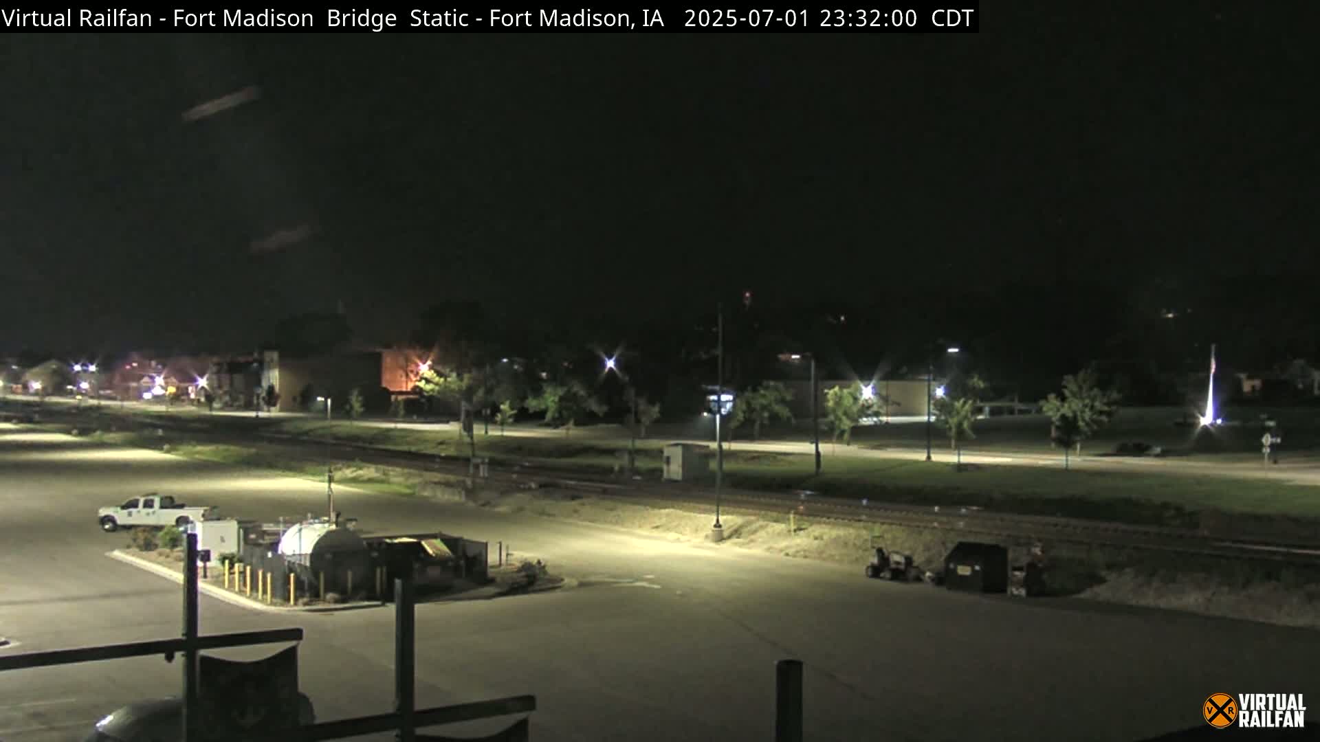 Fort Madison Railroad Crossing Live Cam -  Fort Madison, Lee, Iowa, USA