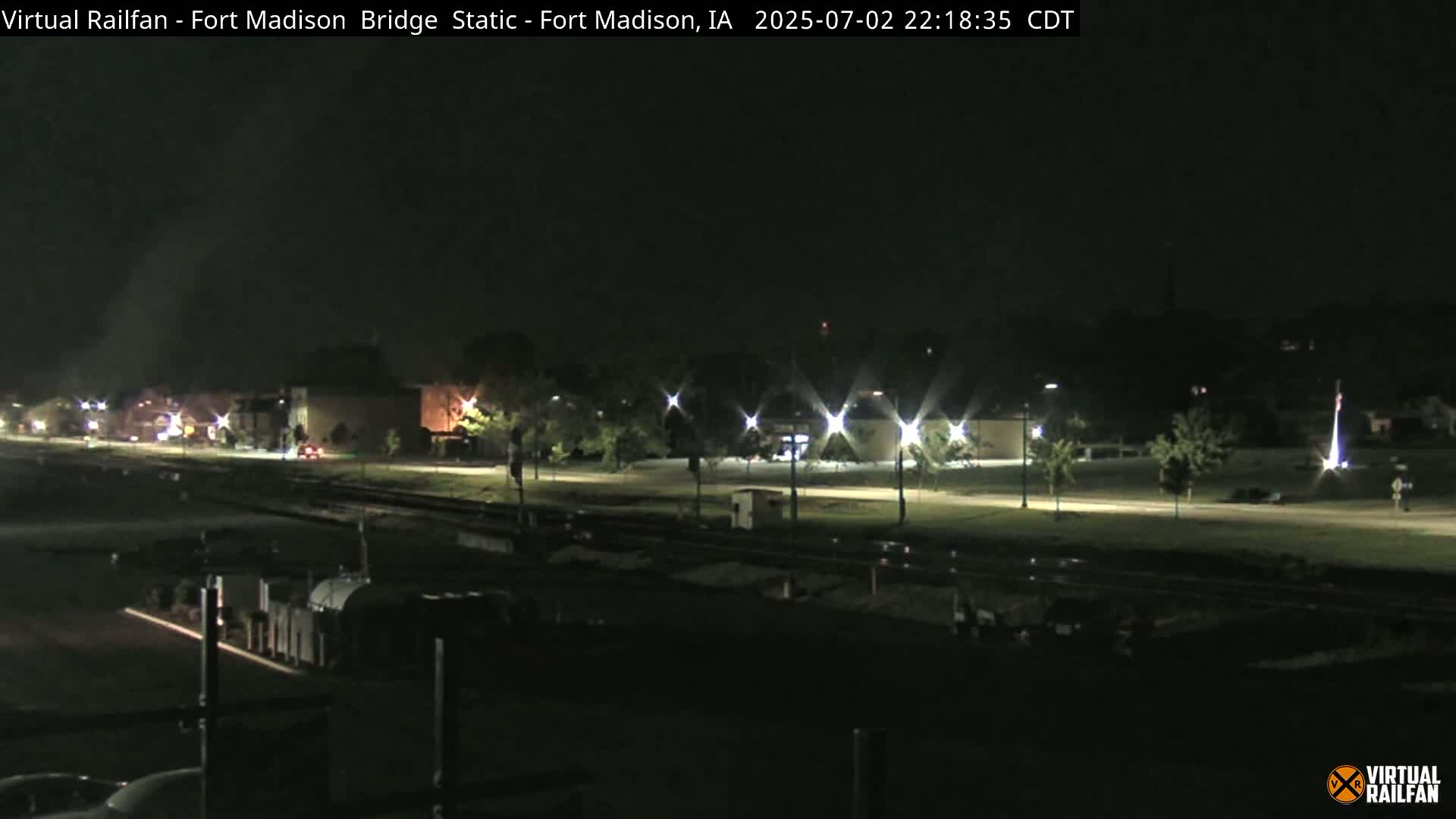 Fort Madison Railroad Crossing Live Cam -  Fort Madison, Lee, Iowa, USA