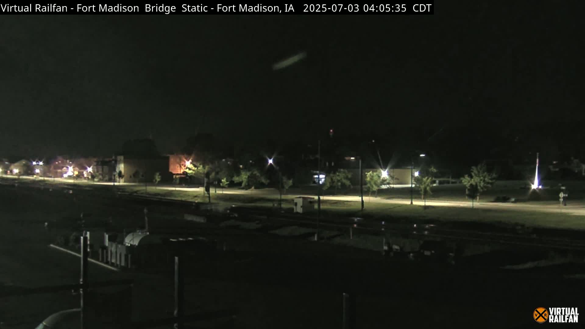 Fort Madison Railroad Crossing Live Cam -  Fort Madison, Lee, Iowa, USA