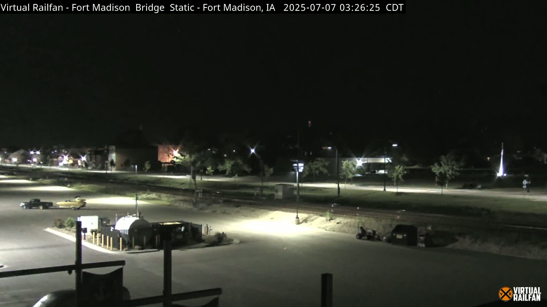 Fort Madison Railroad Crossing Live Cam -  Fort Madison, Lee, Iowa, USA