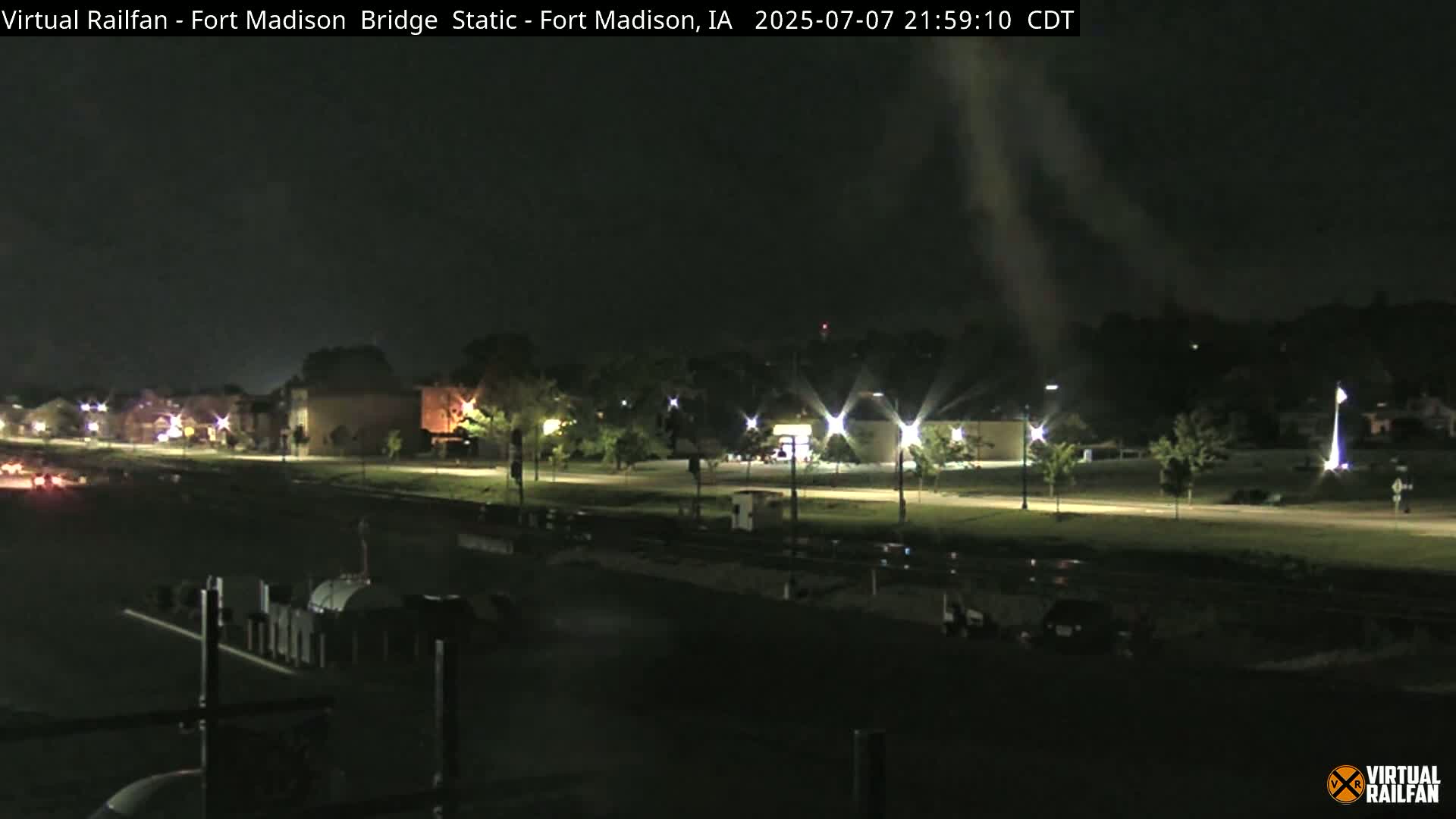 Fort Madison Railroad Crossing Live Cam -  Fort Madison, Lee, Iowa, USA