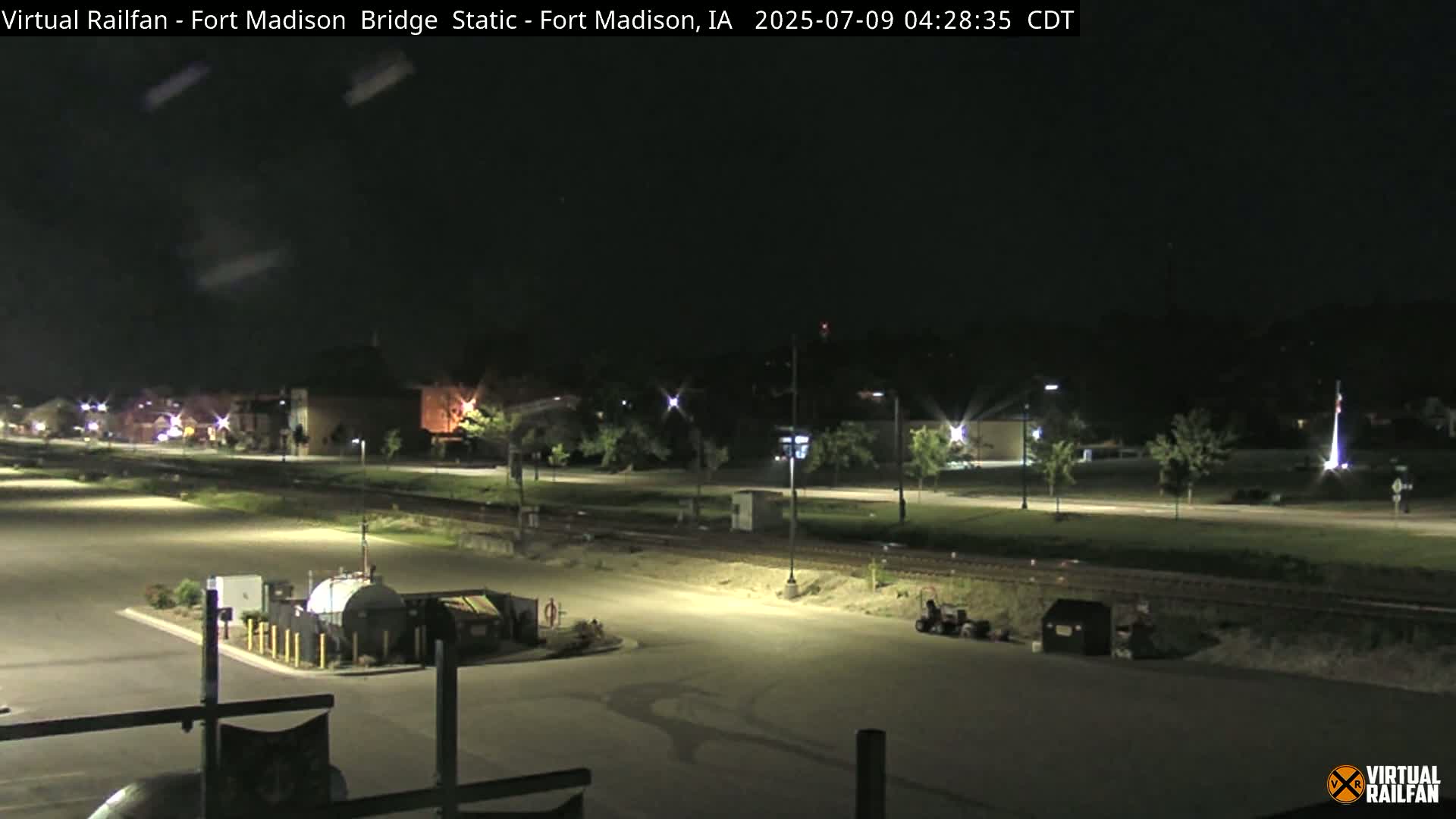 Fort Madison Railroad Crossing Live Cam -  Fort Madison, Lee, Iowa, USA