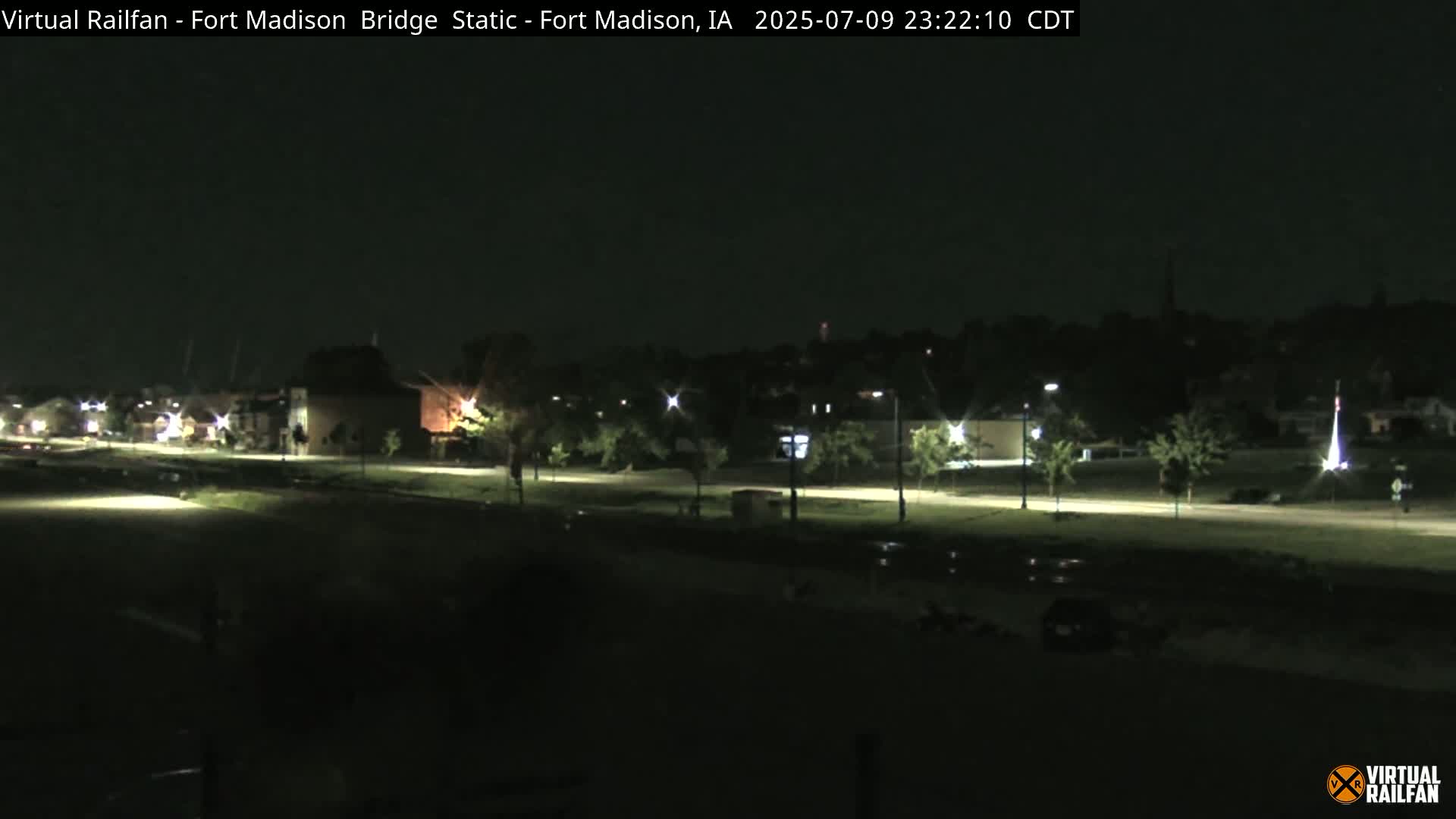 Fort Madison Railroad Crossing Live Cam -  Fort Madison, Lee, Iowa, USA